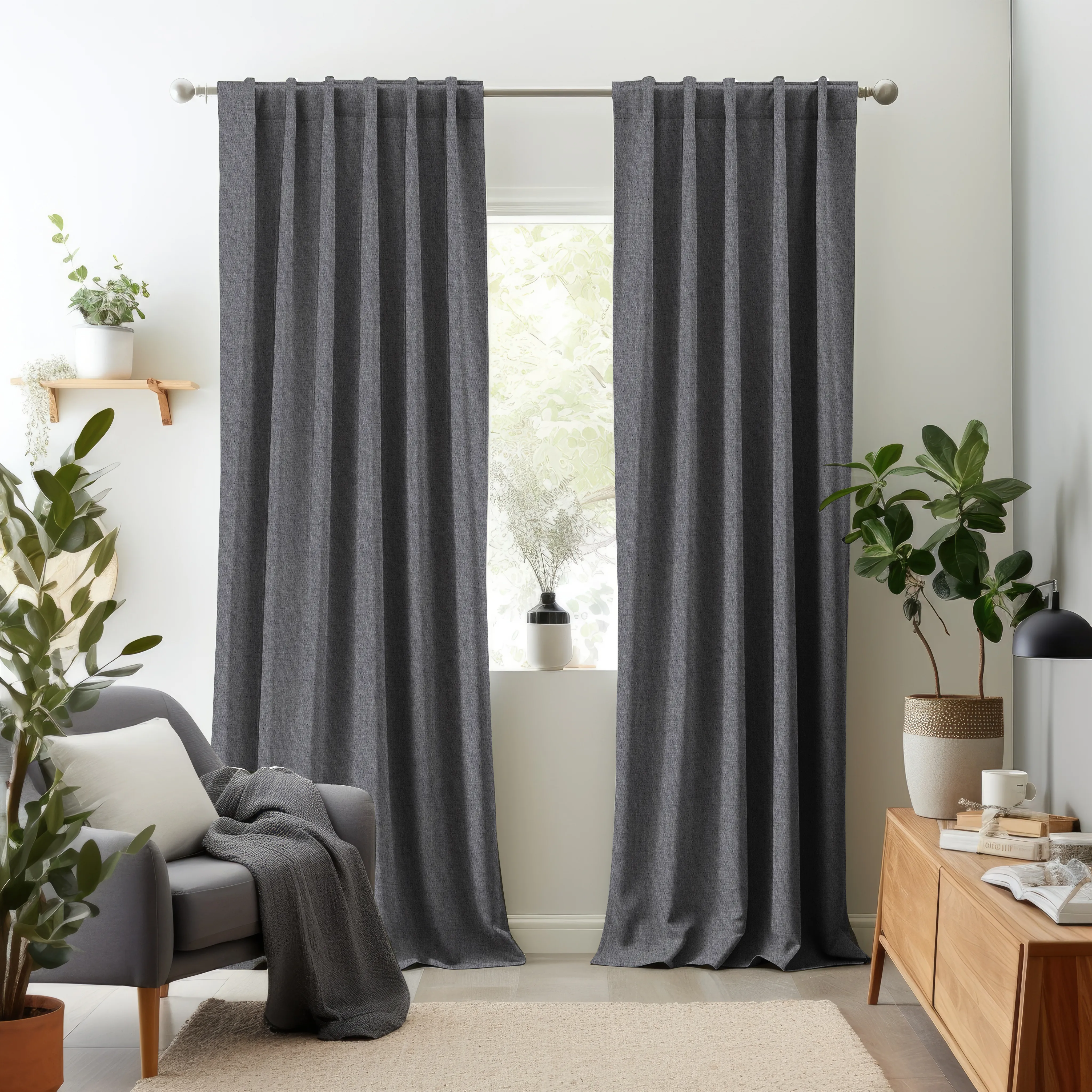 Hallmark Drapes Edition 3 - Melange Plain | Made to Order Light Filtering Curtains - Image 81
