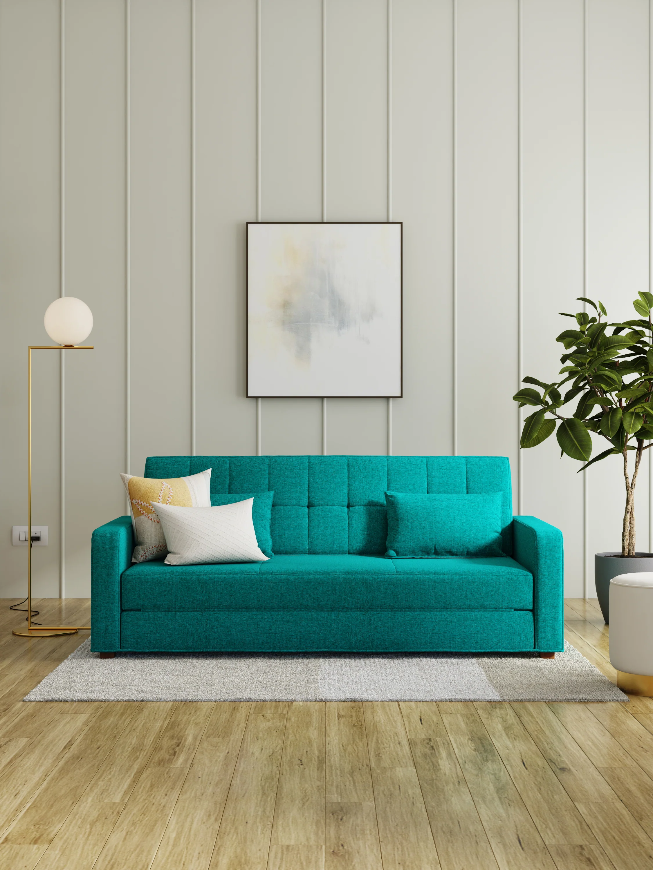Matteo 3 Seater Sofa Cum Bed - Image 2