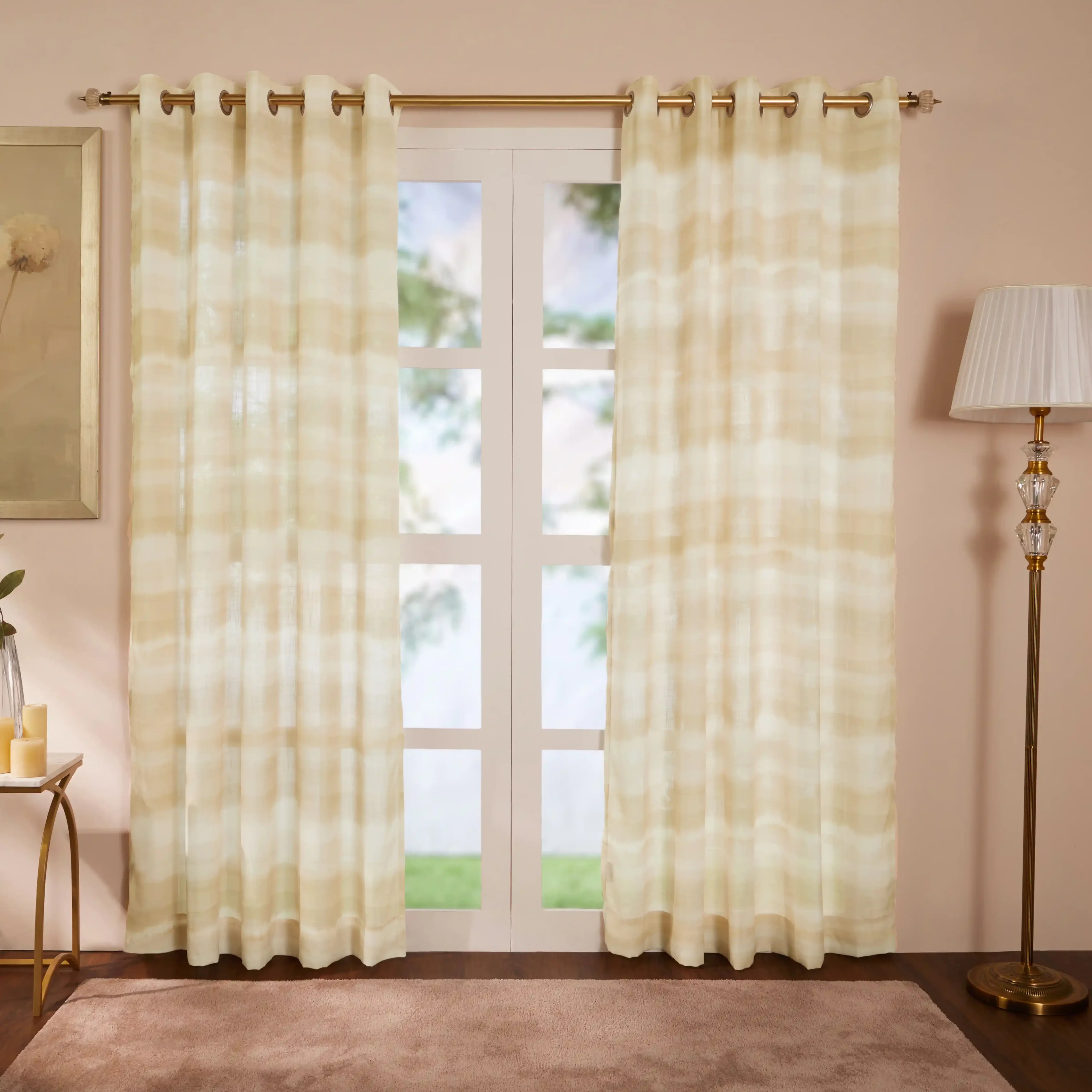 Meriga Set Of 2 Sheer Readymade Curtains |
Ethereal Waves