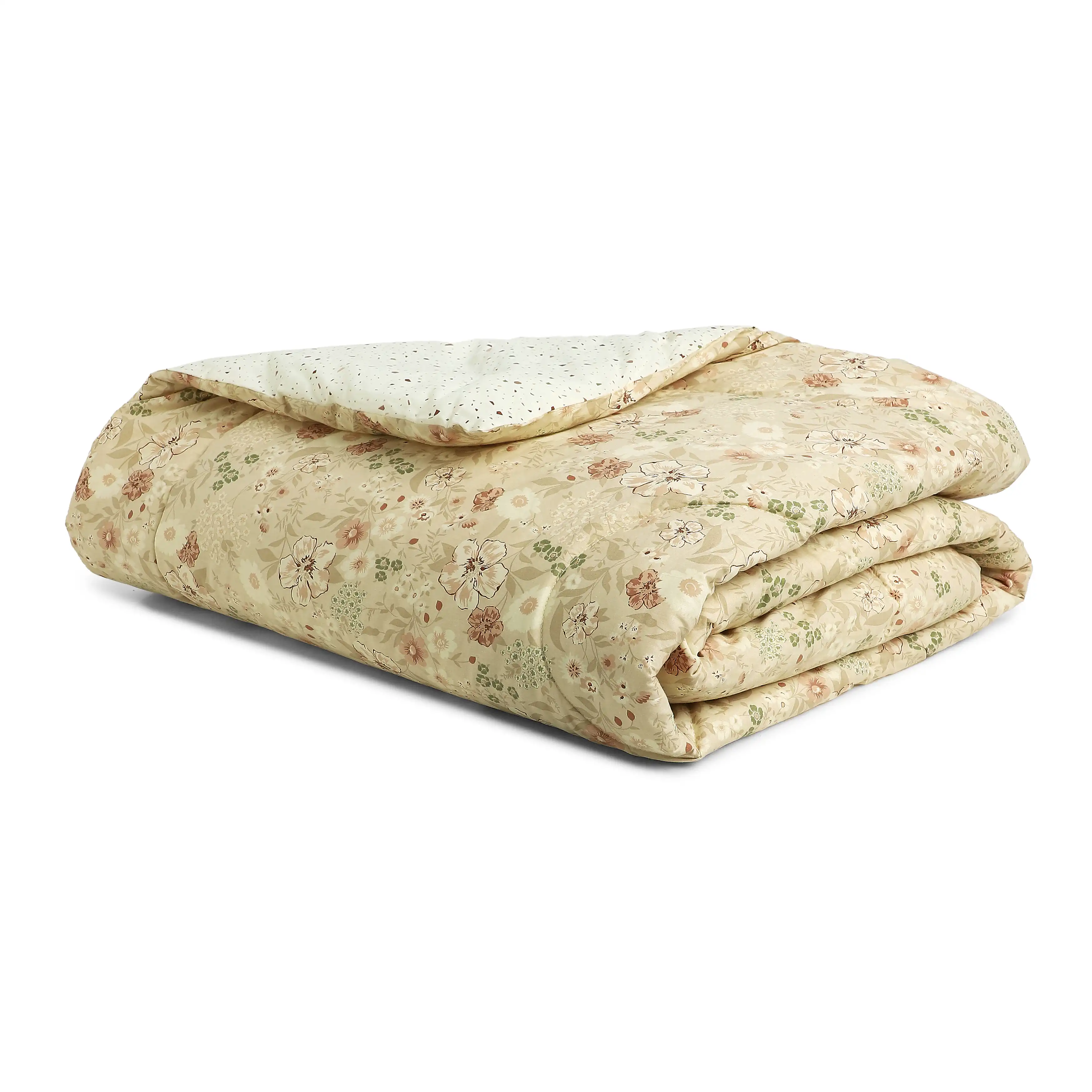 Mishella | Mix & Match Printed 120GSM Reversible Comforter - Beige - Image 4