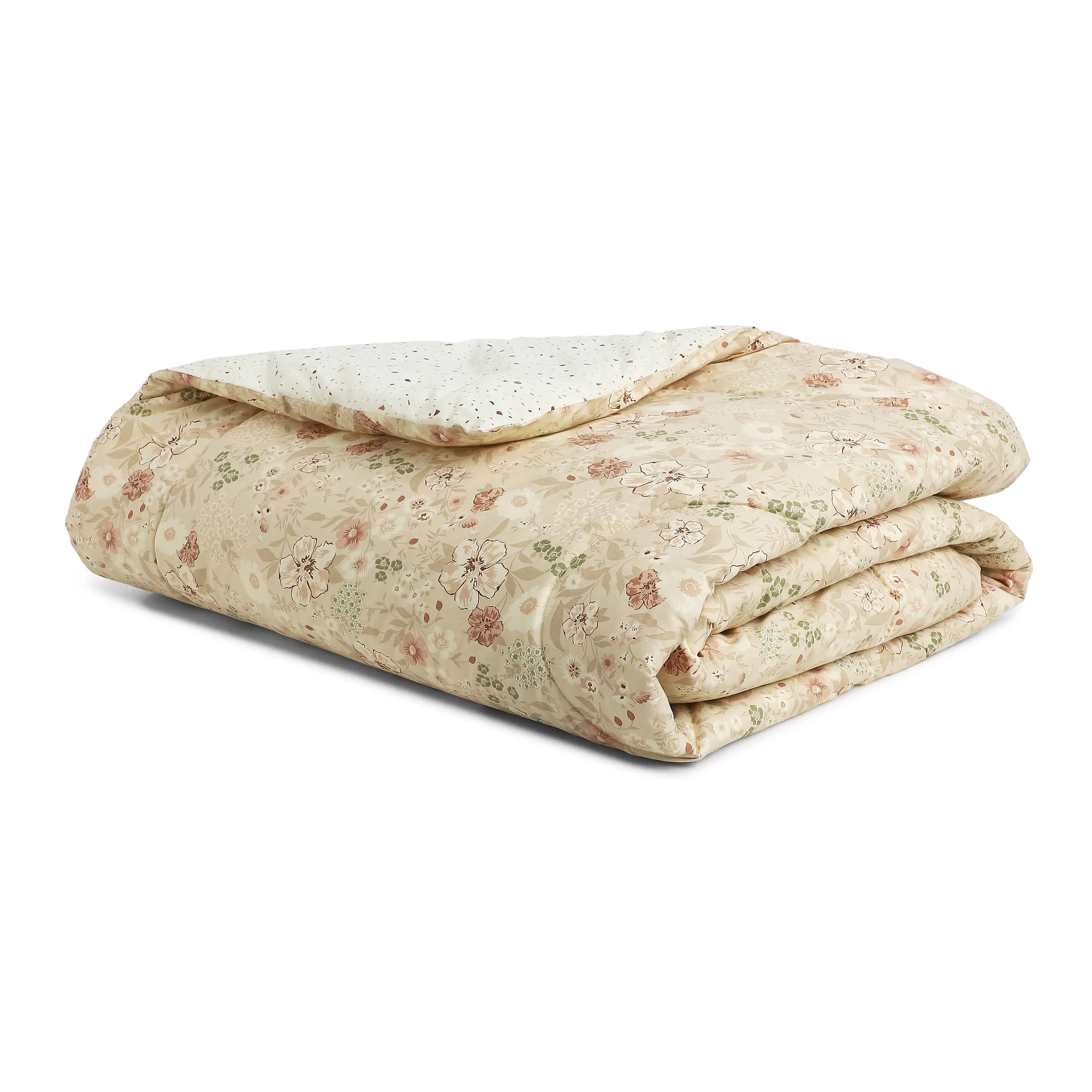 Mishella | Mix & Match Printed 120GSM Reversible Comforter - Beige - Image 8