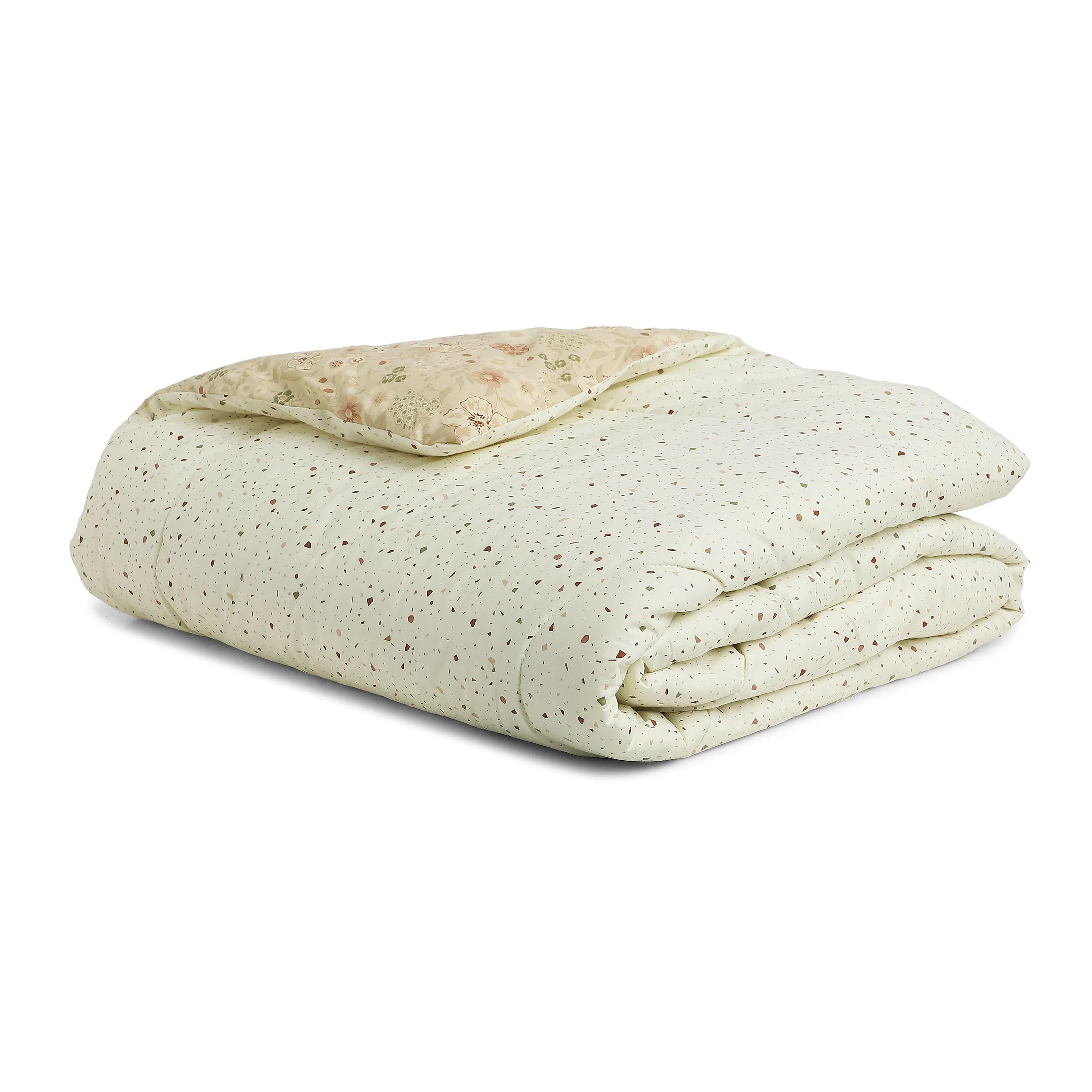 Mishella | Mix & Match Printed 240GSM Reversible Comforter for Extra Warmth - Cream - Image 4