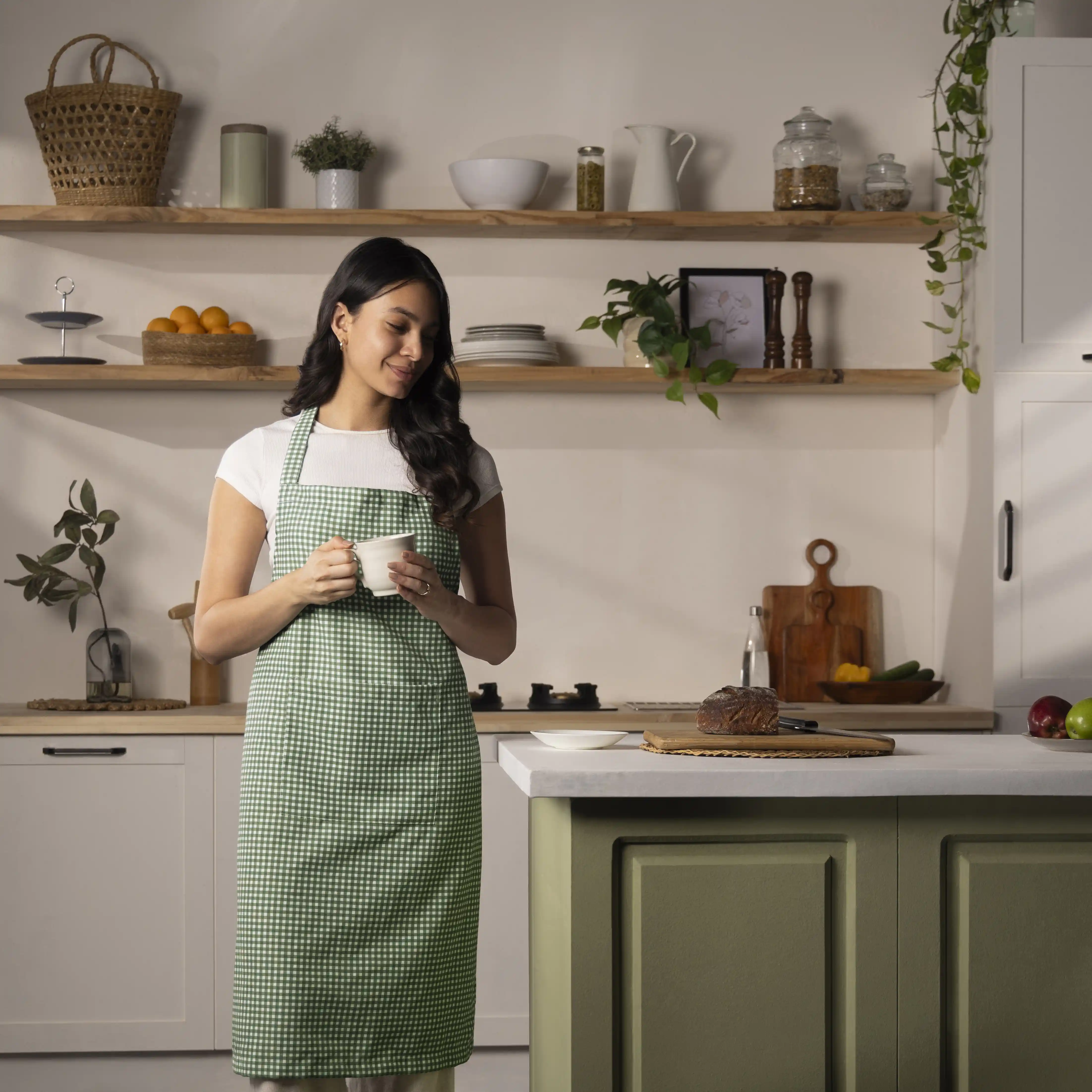 Nonna's Home | Tuscan Inspired Stylish & Easy to Maintain Apron | Designed with Functional Pockets - Image 13
