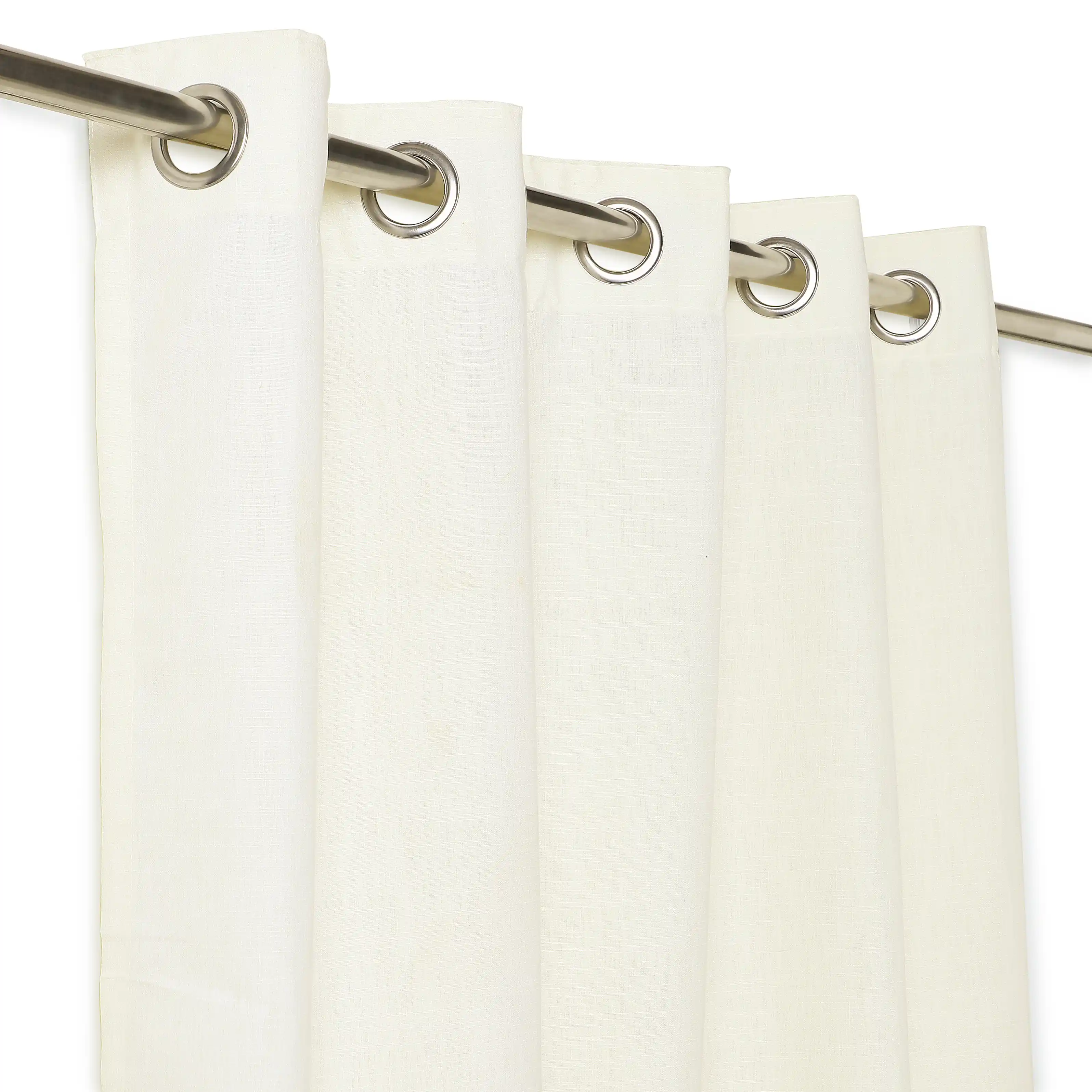 Paleto Set Of 2 Solid Readymade Curtains | Earthen Hues - Image 26