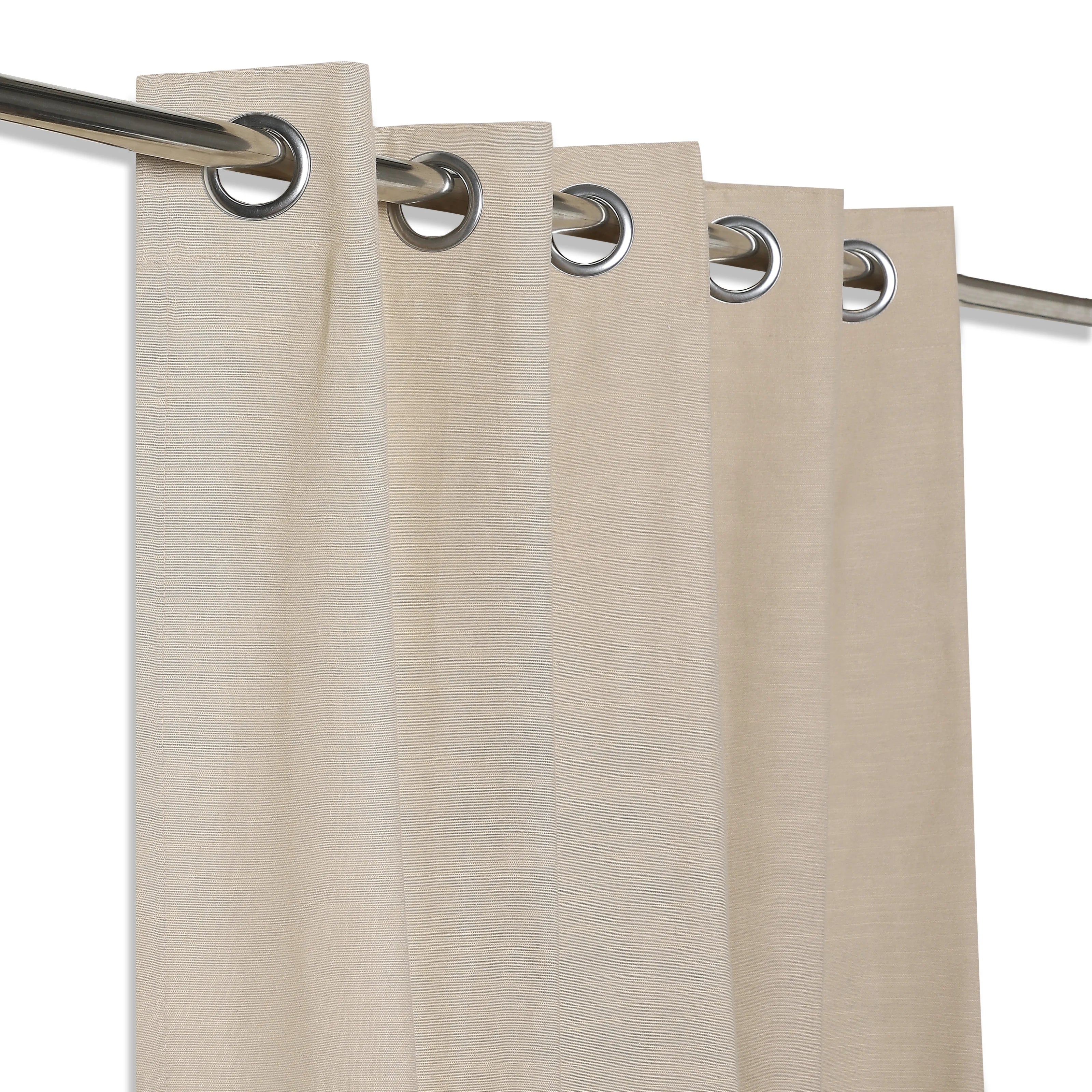 Paleto Set Of 2 Solid Readymade Curtains | Earthen Textures - Image 13