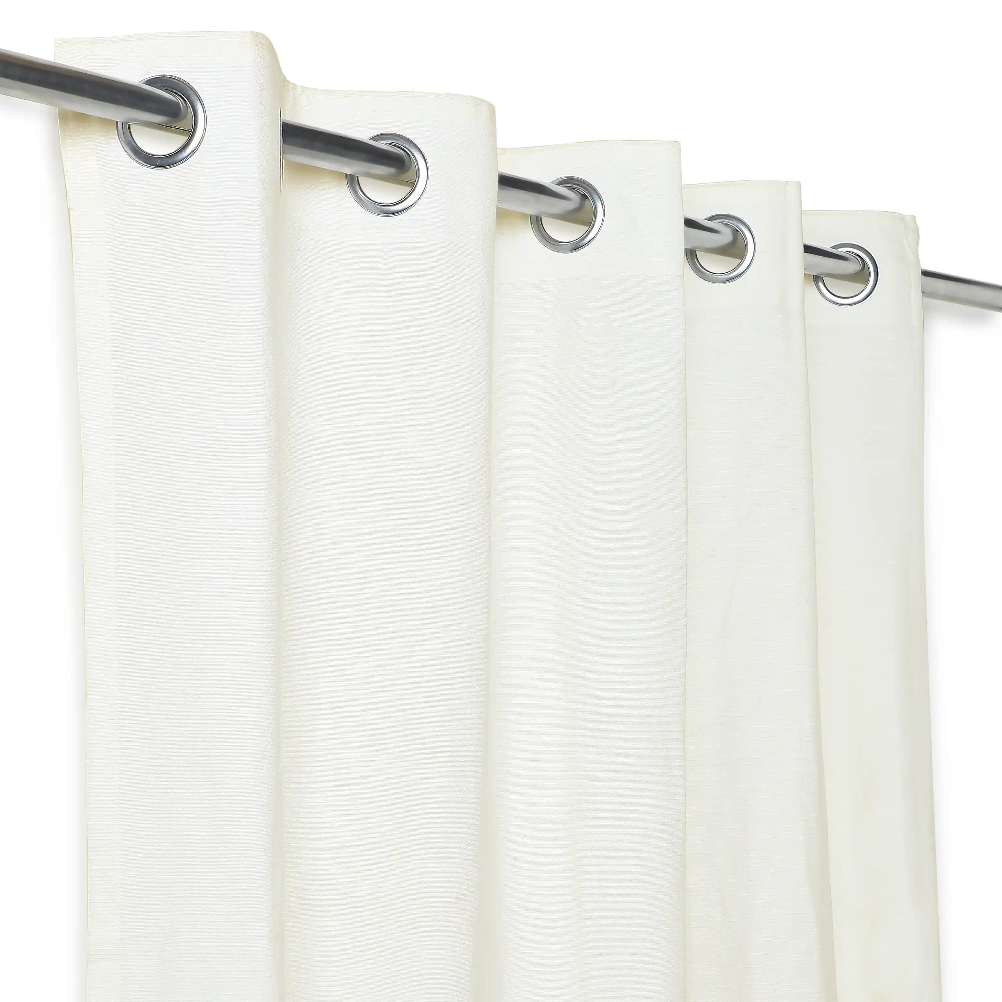 Paleto Set Of 2 Solid Readymade Curtains | Earthen Textures - Image 18