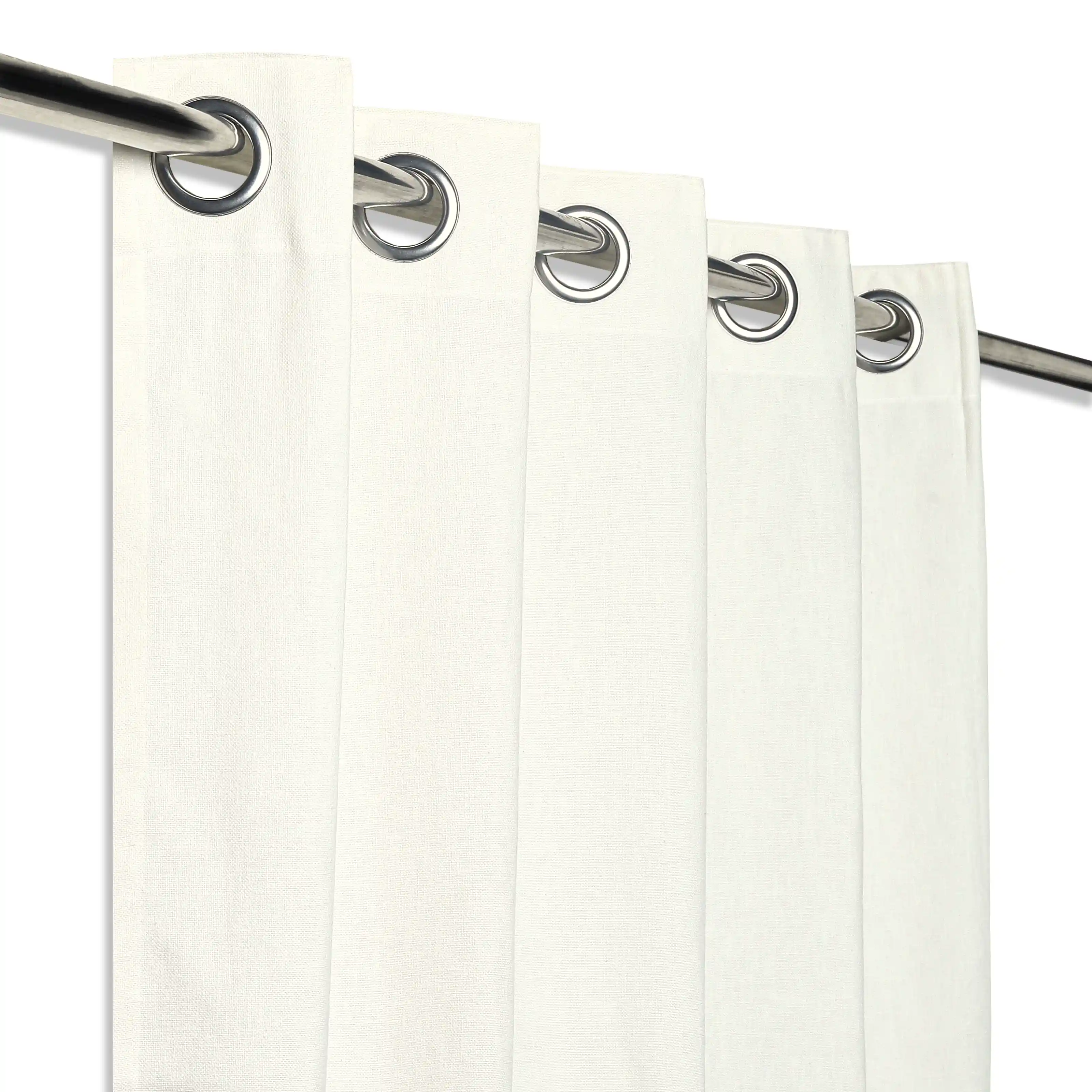 Paleto Set Of 2 Solid Readymade Curtains | Earthen Textures - Image 26