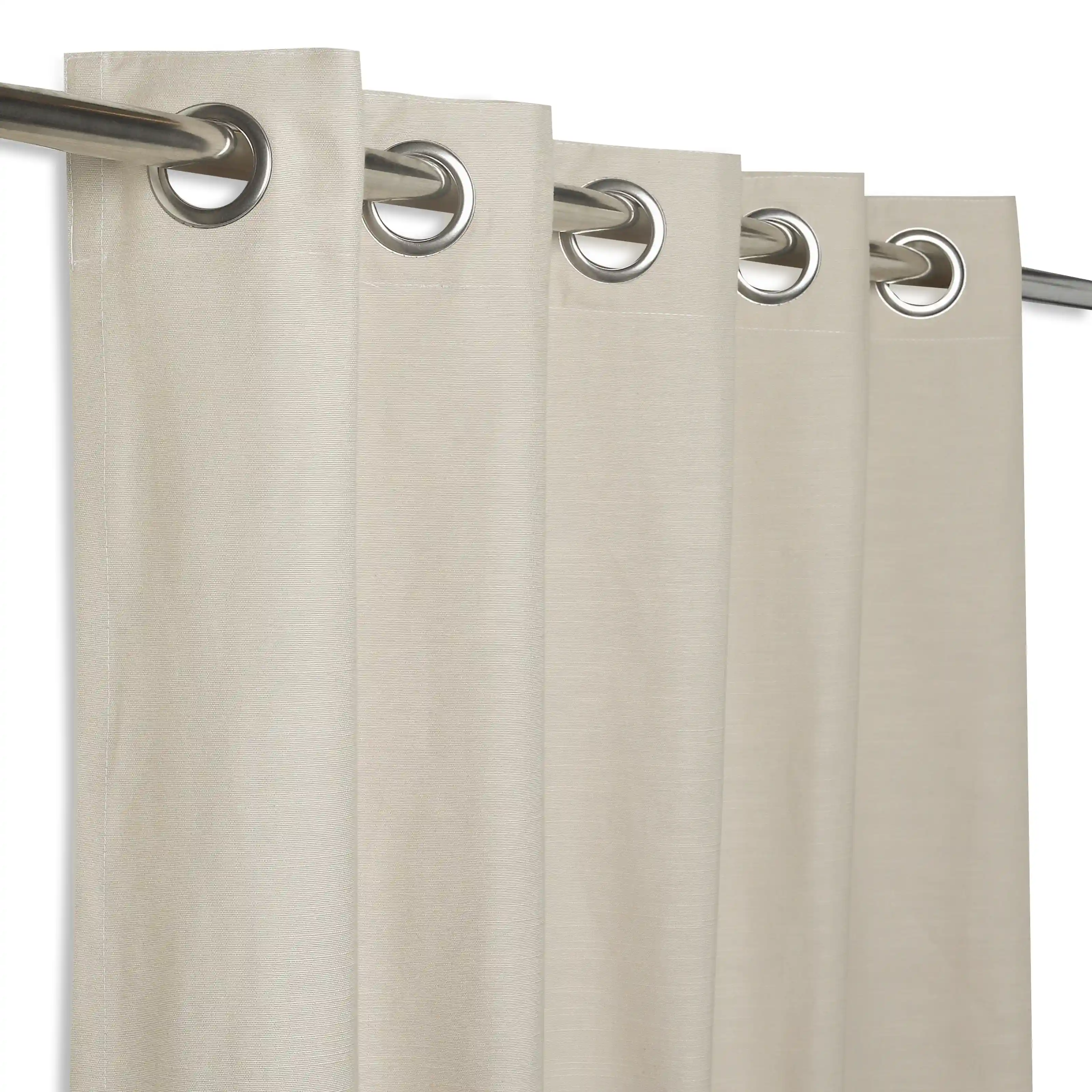 Paleto Set Of 2 Solid Readymade Curtains | Earthen Textures - Image 38