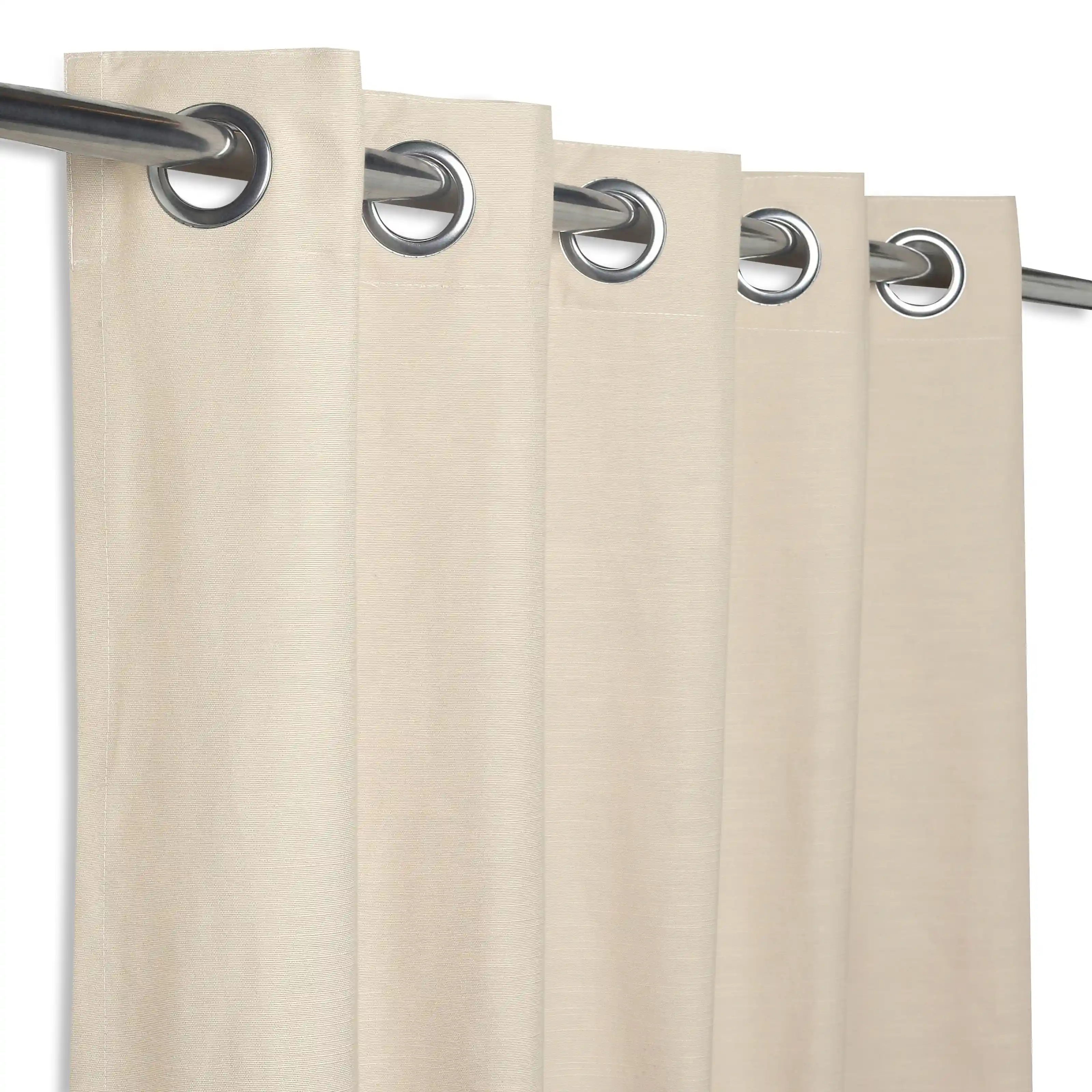Paleto Set Of 2 Solid Readymade Curtains | Earthen Textures - Image 42