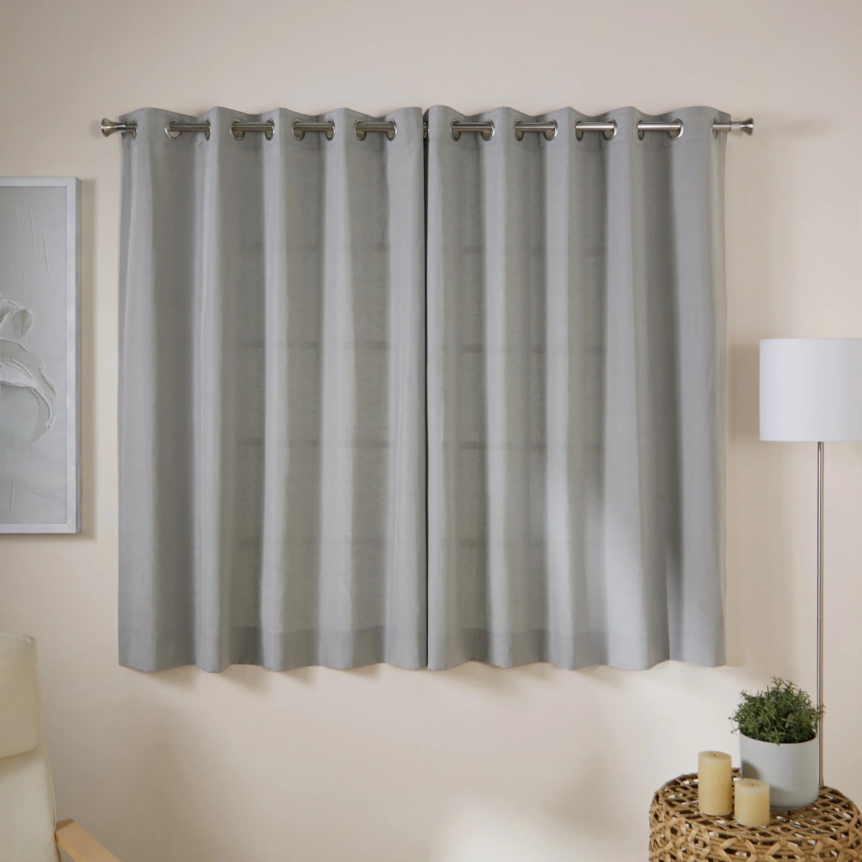 Paleto Set Of 2 Solid Readymade Curtains | Hue Harmony - Image 69