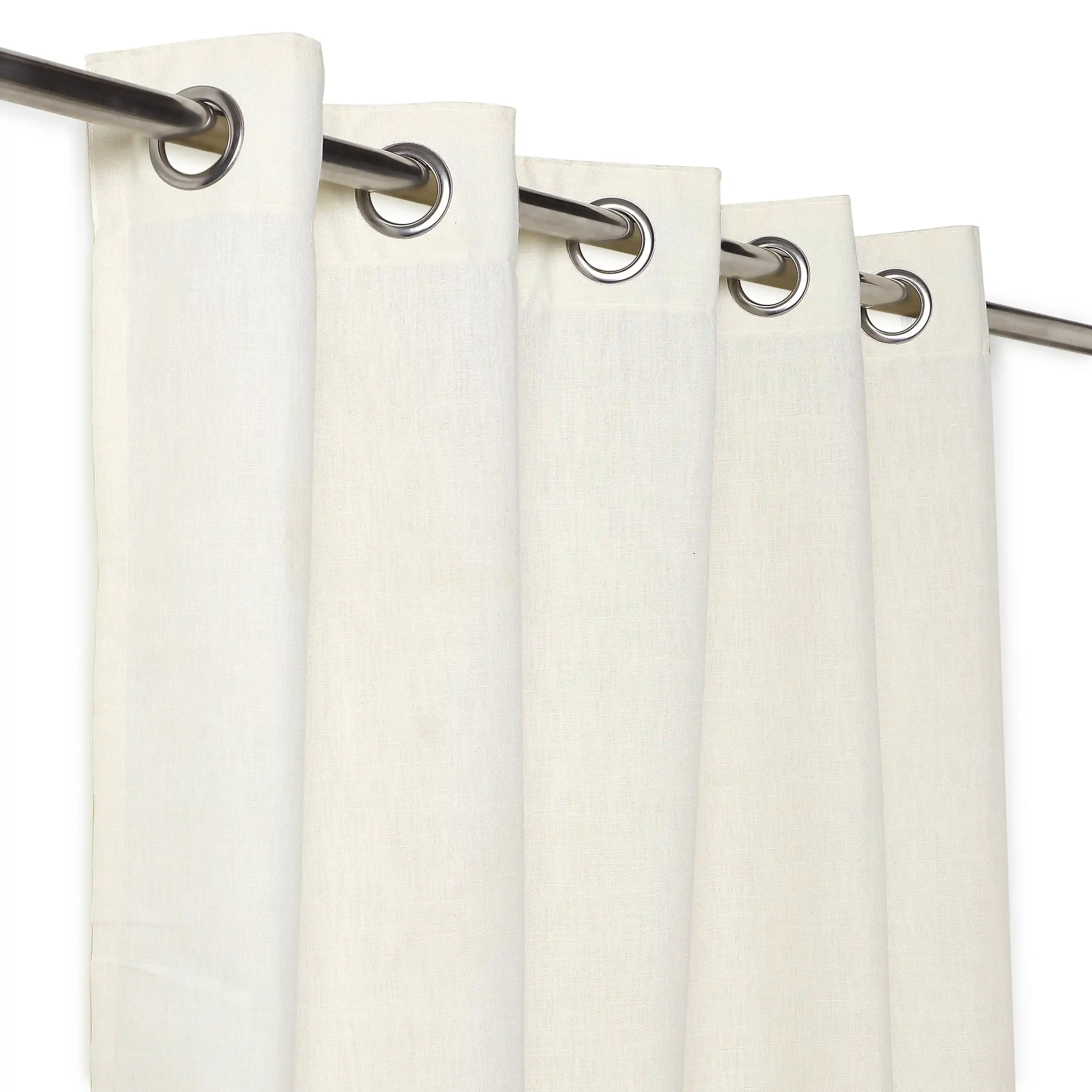 Paleto Set Of 2 Solid Readymade Curtains | Monsoon Hues - Image 10