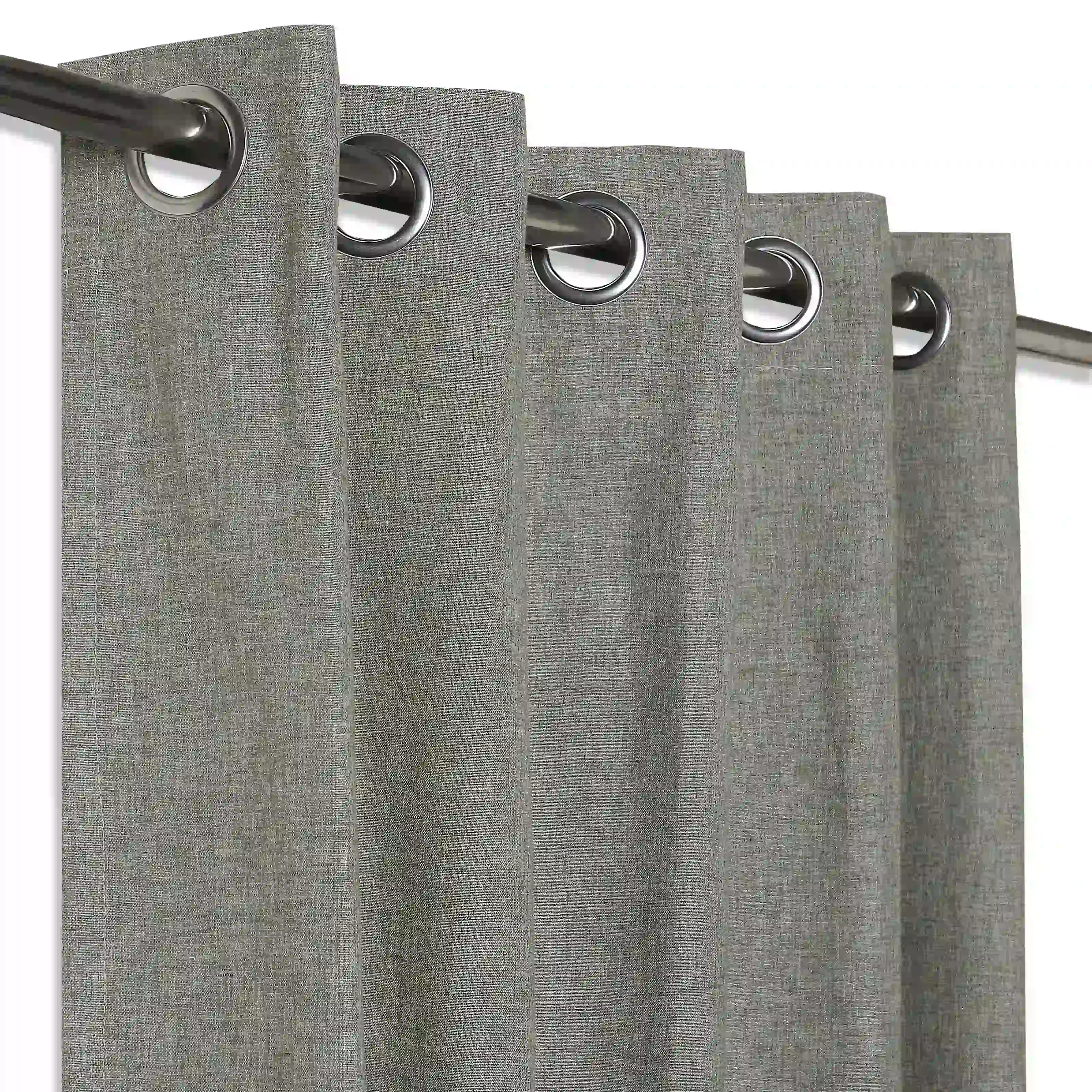 Paleto Set Of 2 Solid Readymade Curtains | Monsoon Hues - Image 14