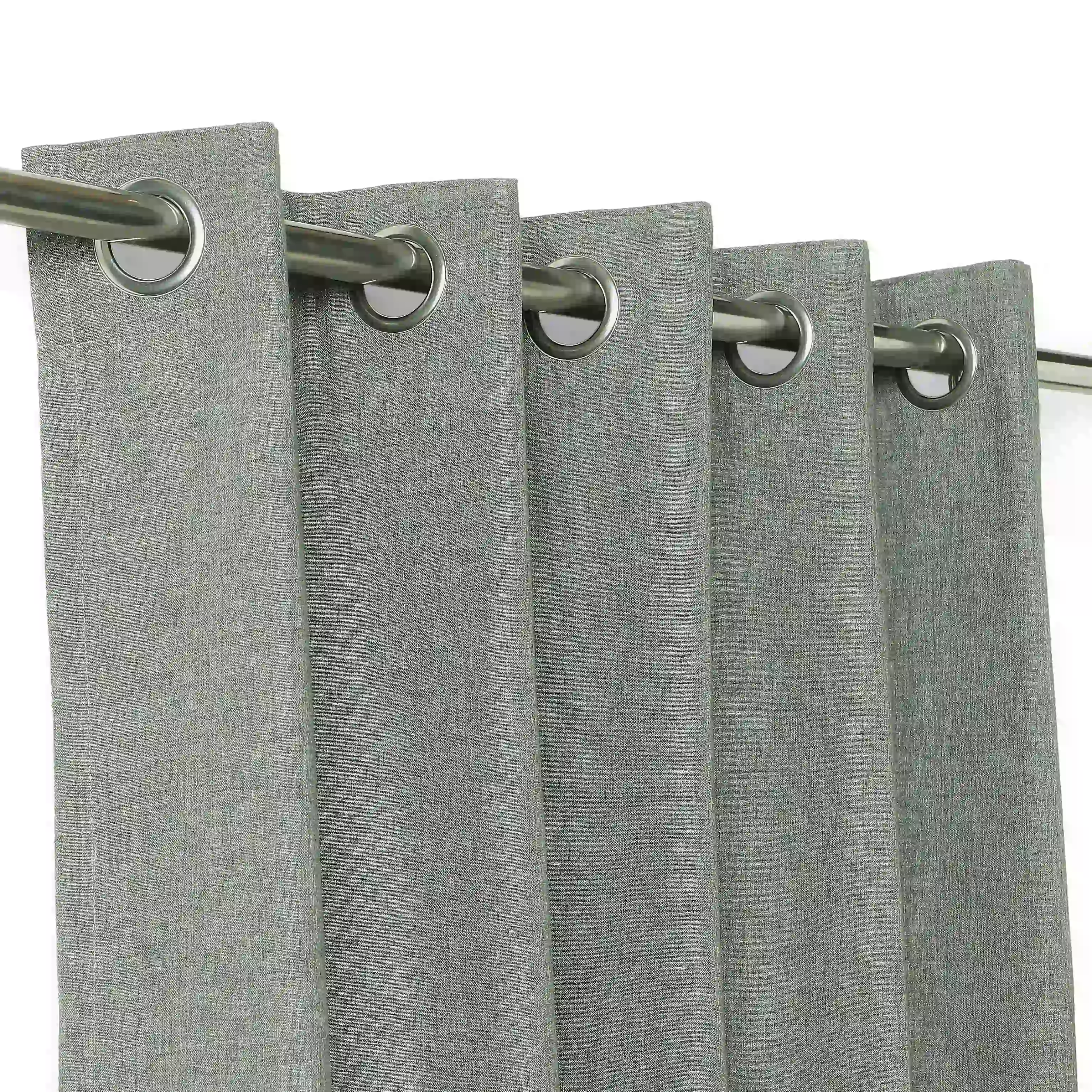 Paleto Set Of 2 Solid Readymade Curtains | Monsoon Hues - Image 22