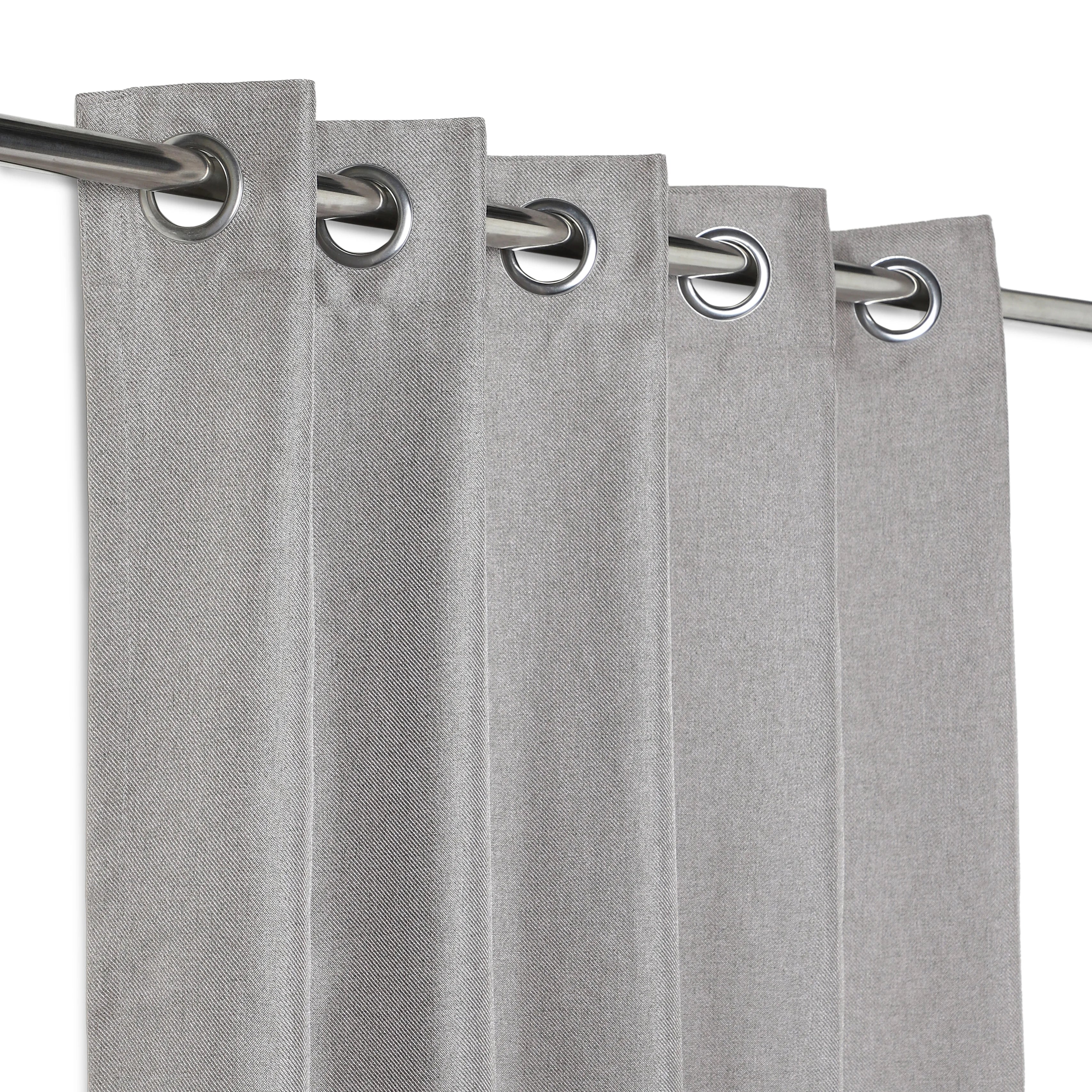 Paleto Set Of 2 Solid Readymade Curtains | Muted Moments - Image 8