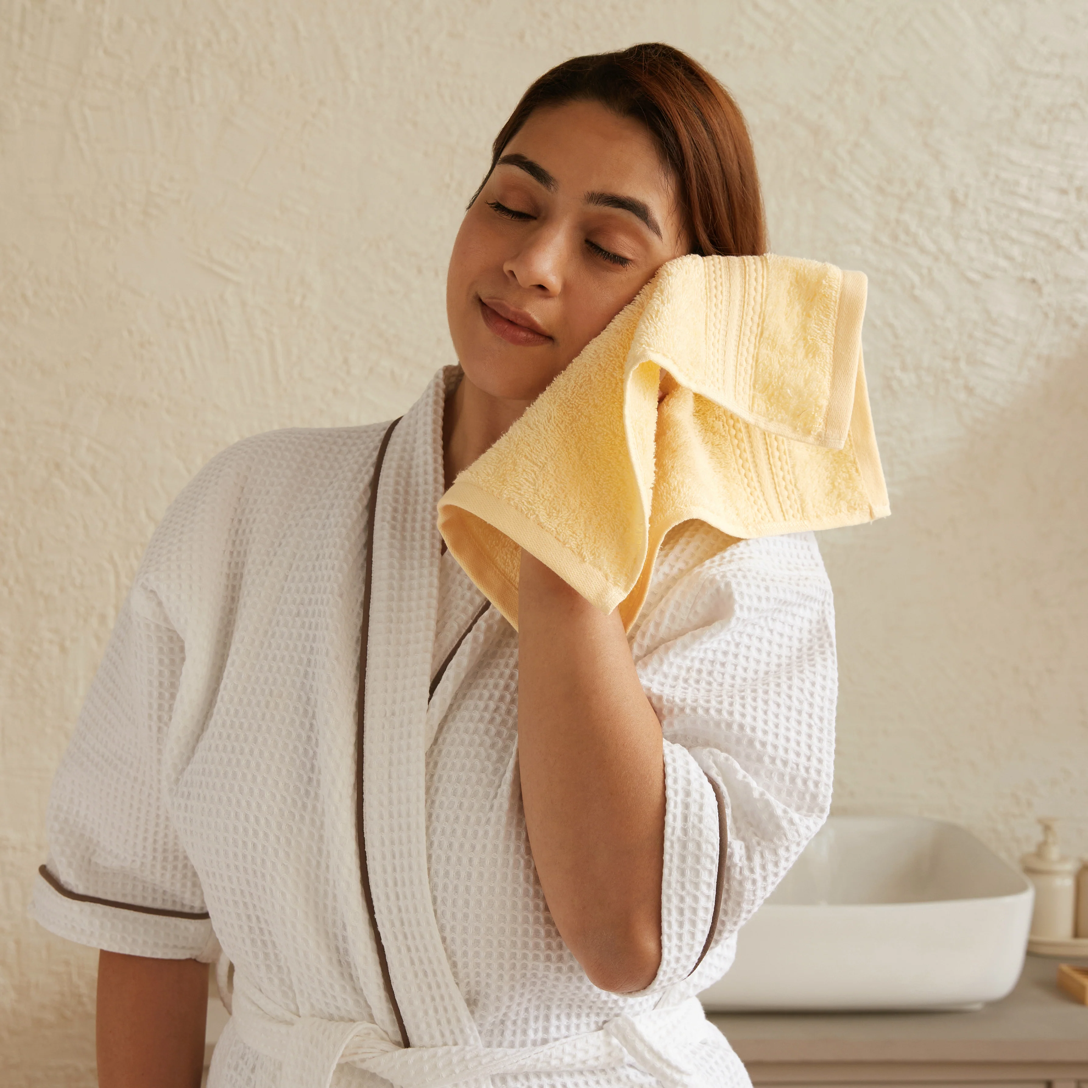 Paleto | Everyday Essentials Absorbent Ring Spun Cotton 6 Piece Terry Towel Set | Set of Bath, Hand & Face Towels - Image 13