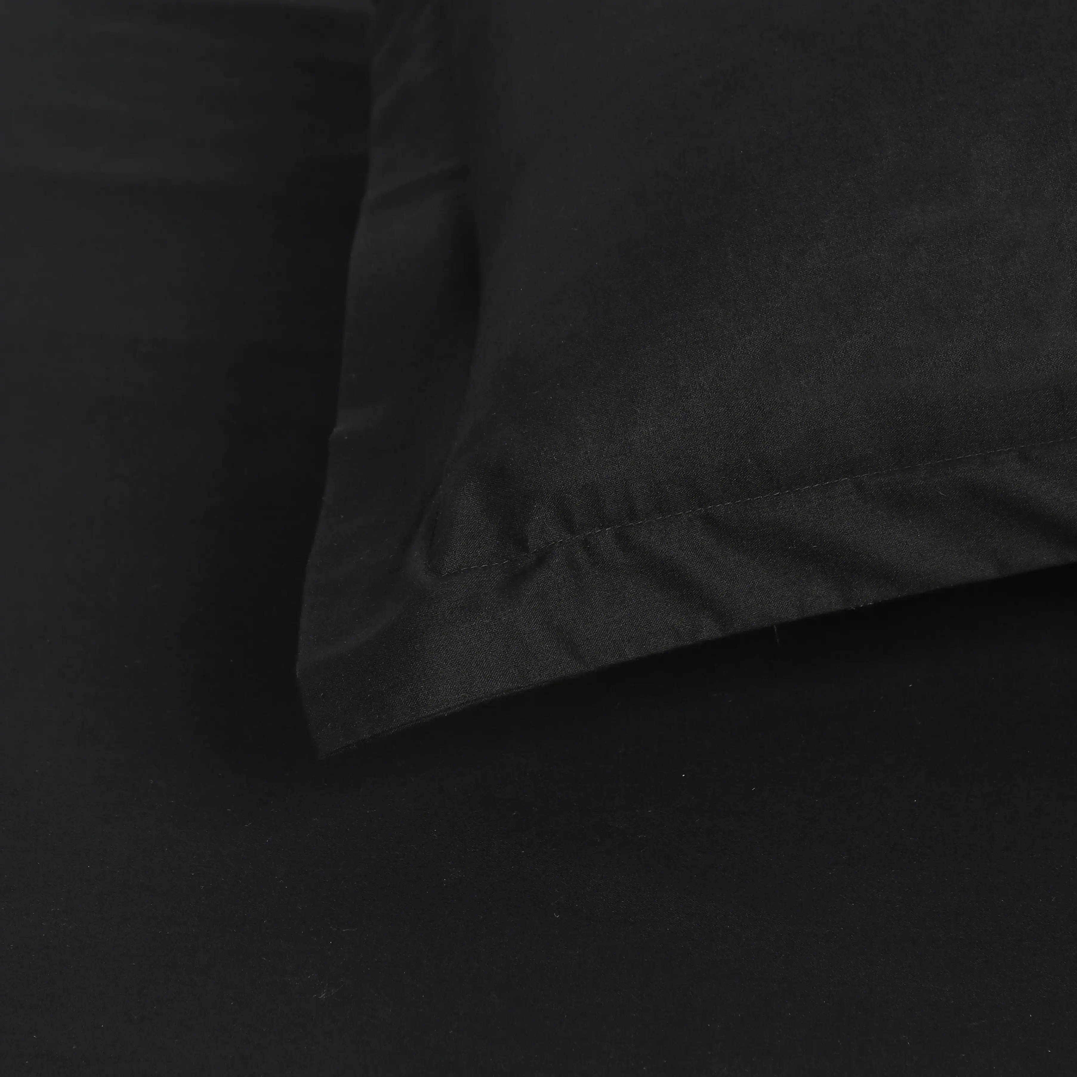 Paleto | Everyday Hues Solid Dyed Cotton Bedsheet Set-Black - Image 10