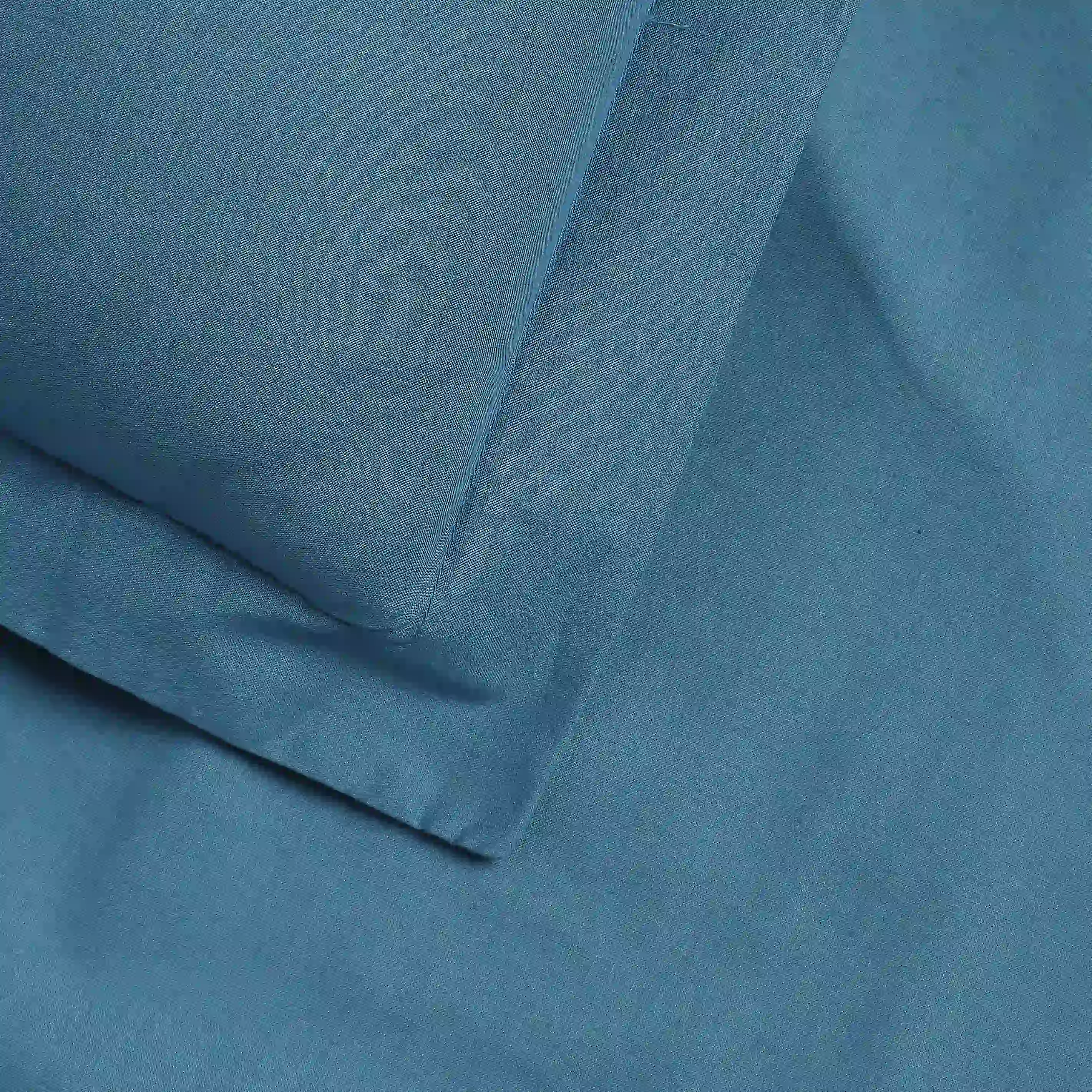 Paleto | Everyday Hues Solid Dyed Cotton Bedsheet Set-Mineral - Image 10