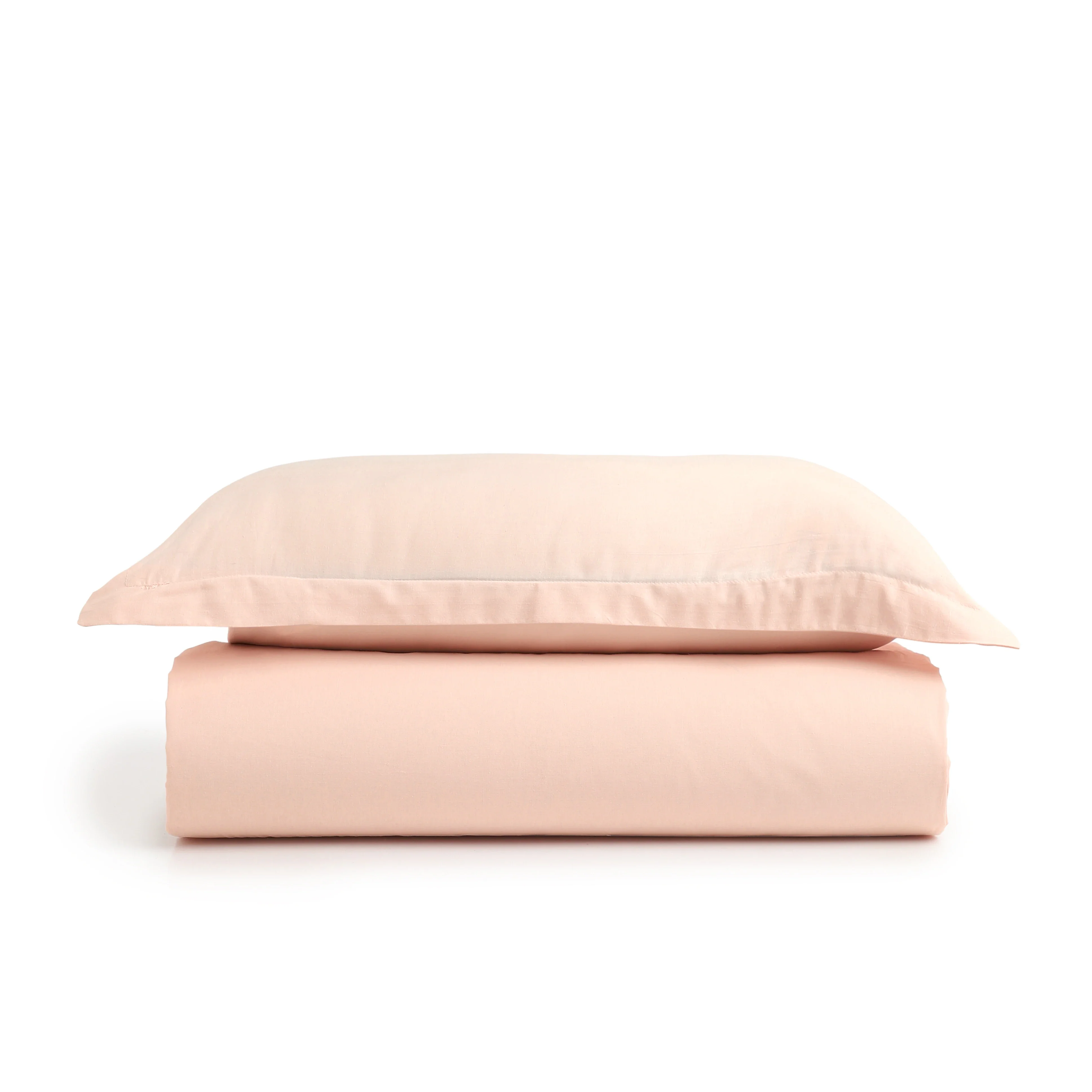 Paleto | Everyday Hues Solid Dyed Cotton Bedsheet Set-Veiled Rose - Image 4