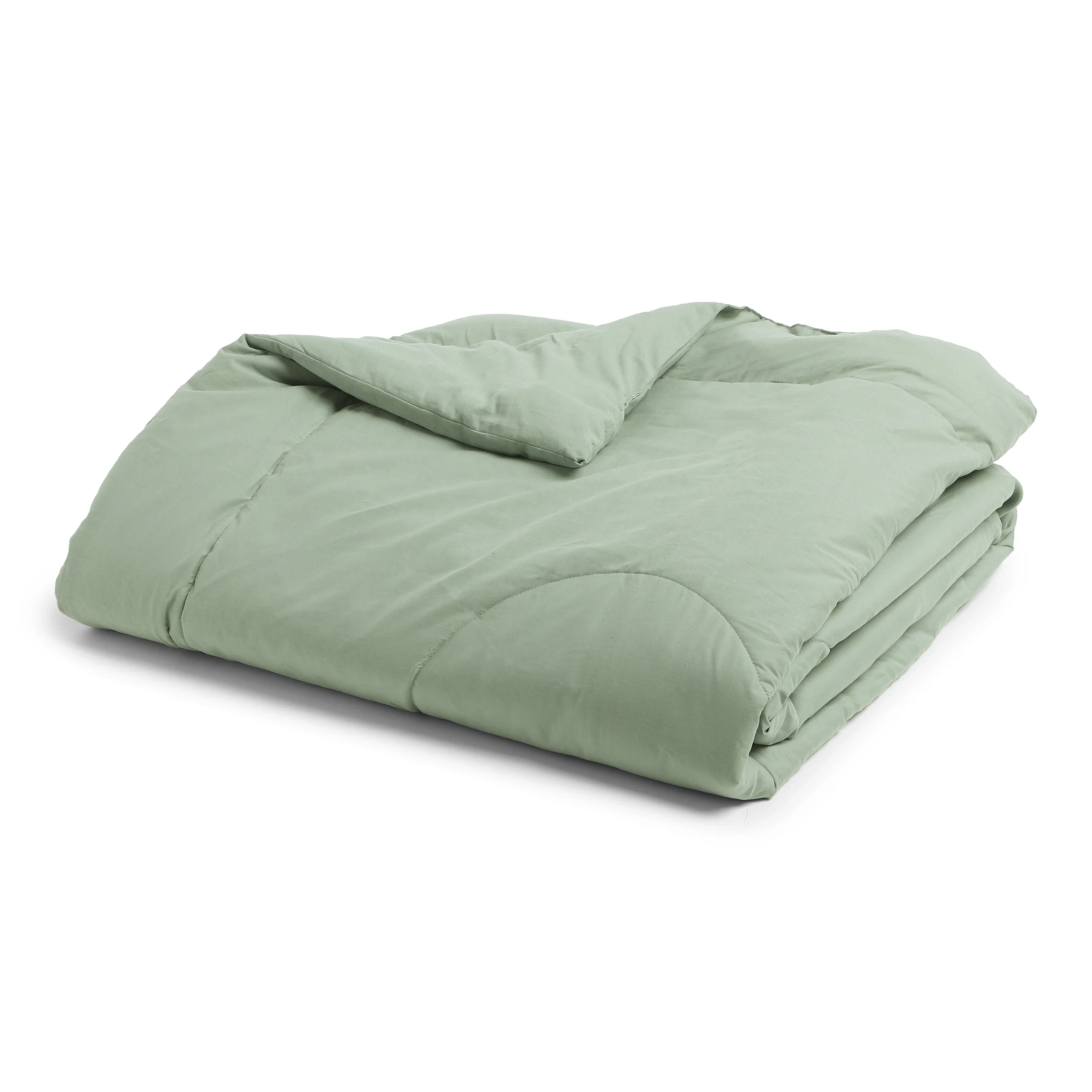 Paleto | Everyday Hues Cotton Solid Dyed 120GSM Comforter-Green Sage - Image 9