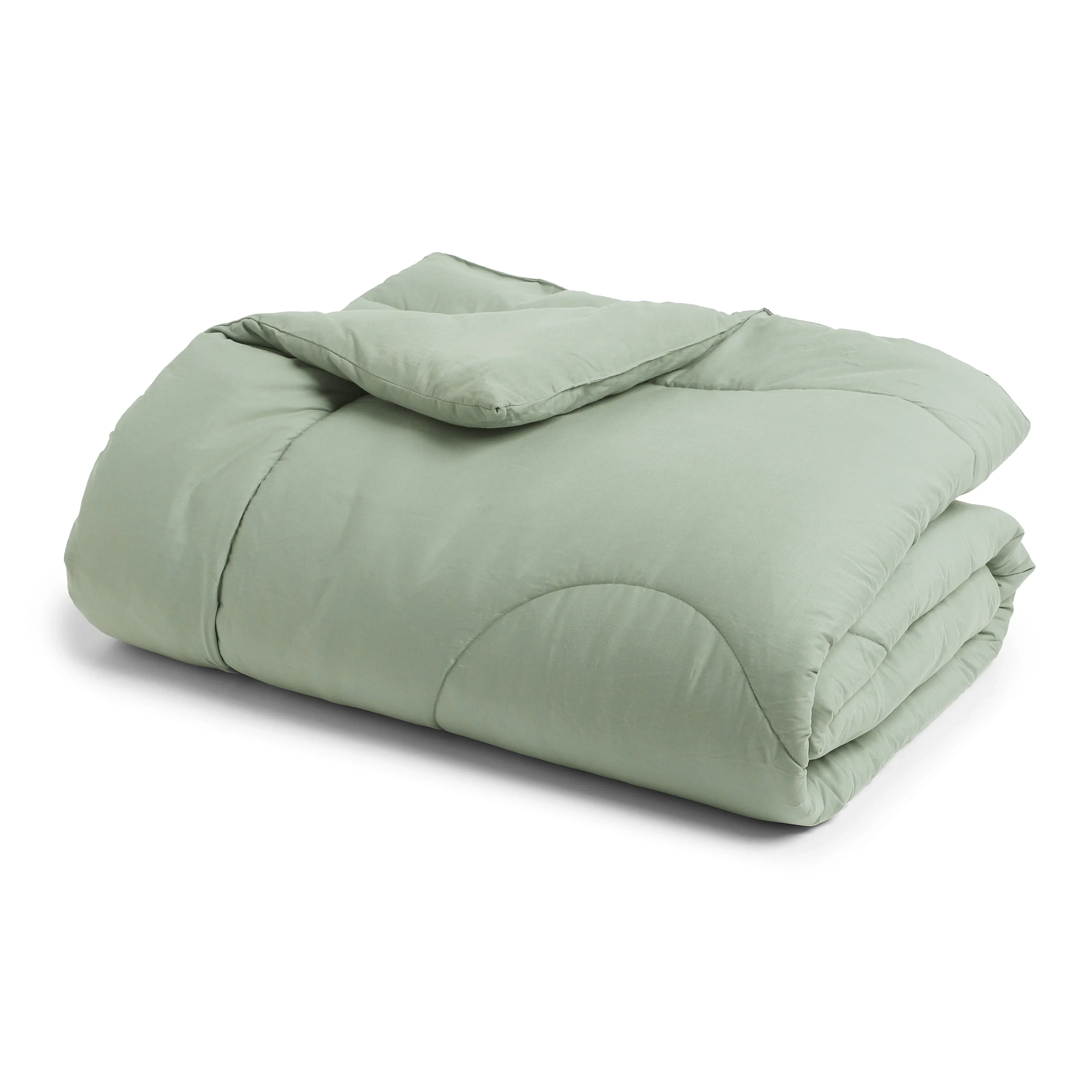 Paleto | Everyday Hues Cotton Solid Dyed 240GSM Comforter for Extra Warmth-Green Sage - Image 4