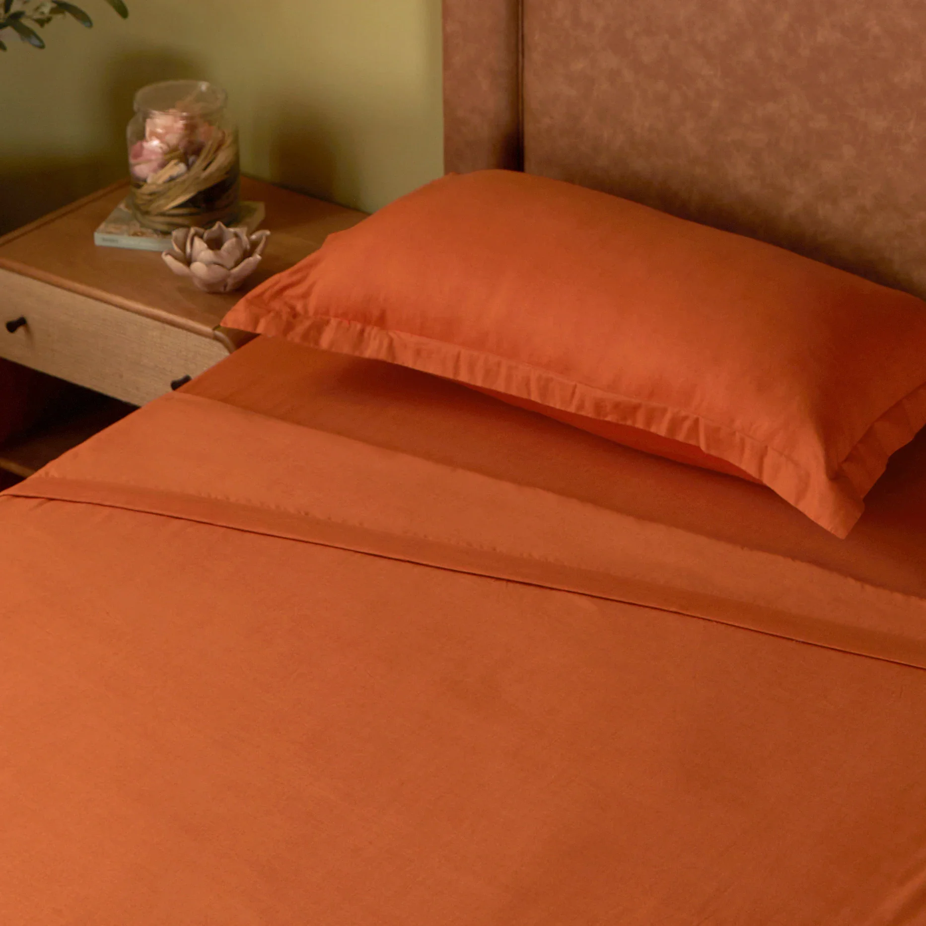 Paleto | Everyday Hues Cotton Solid Dyed Dohar with Super Soft Flannel Layering-Rust - Image 2
