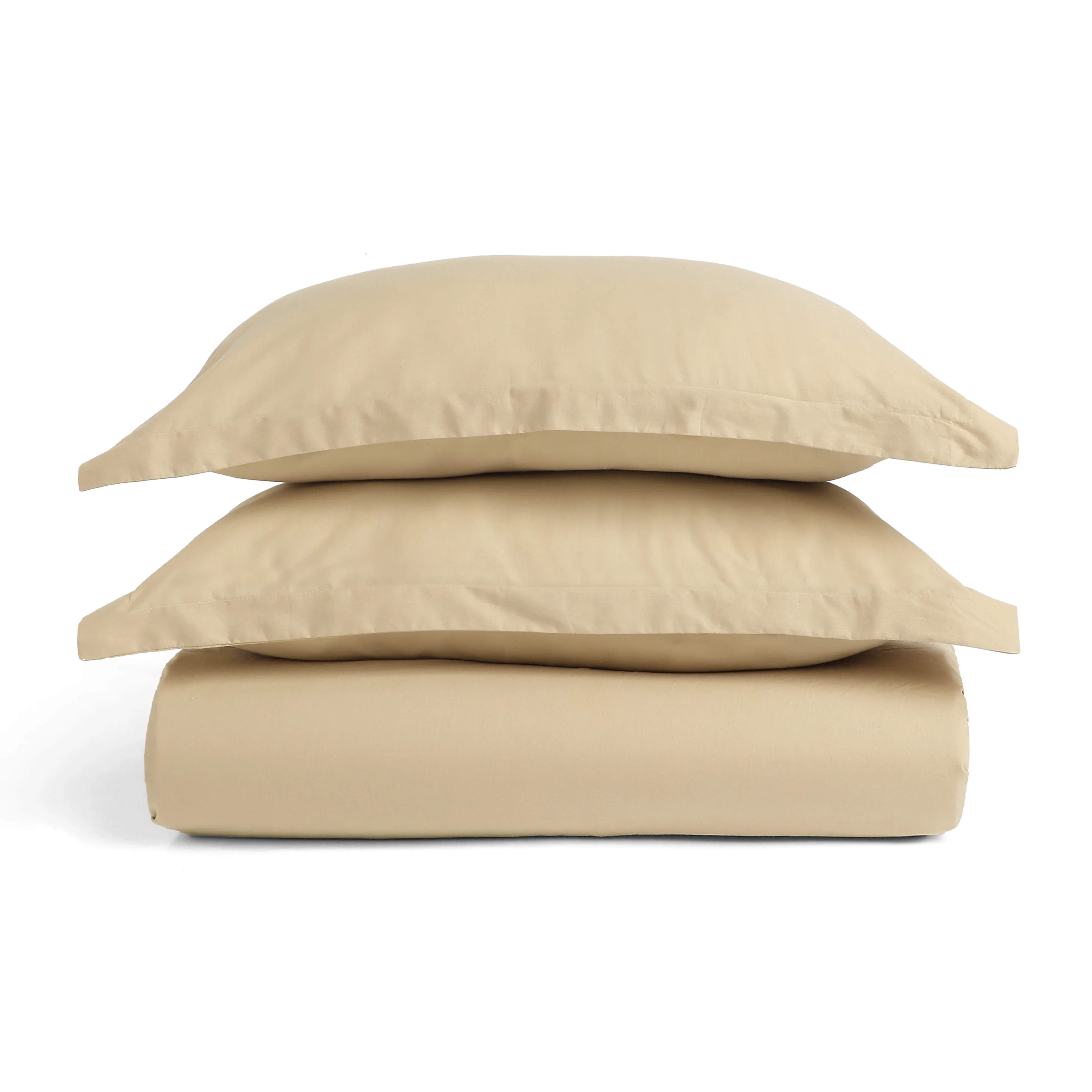 Paleto | Everyday Hues Solid Dyed Cotton Fitted Sheet Set-Beige - Image 12