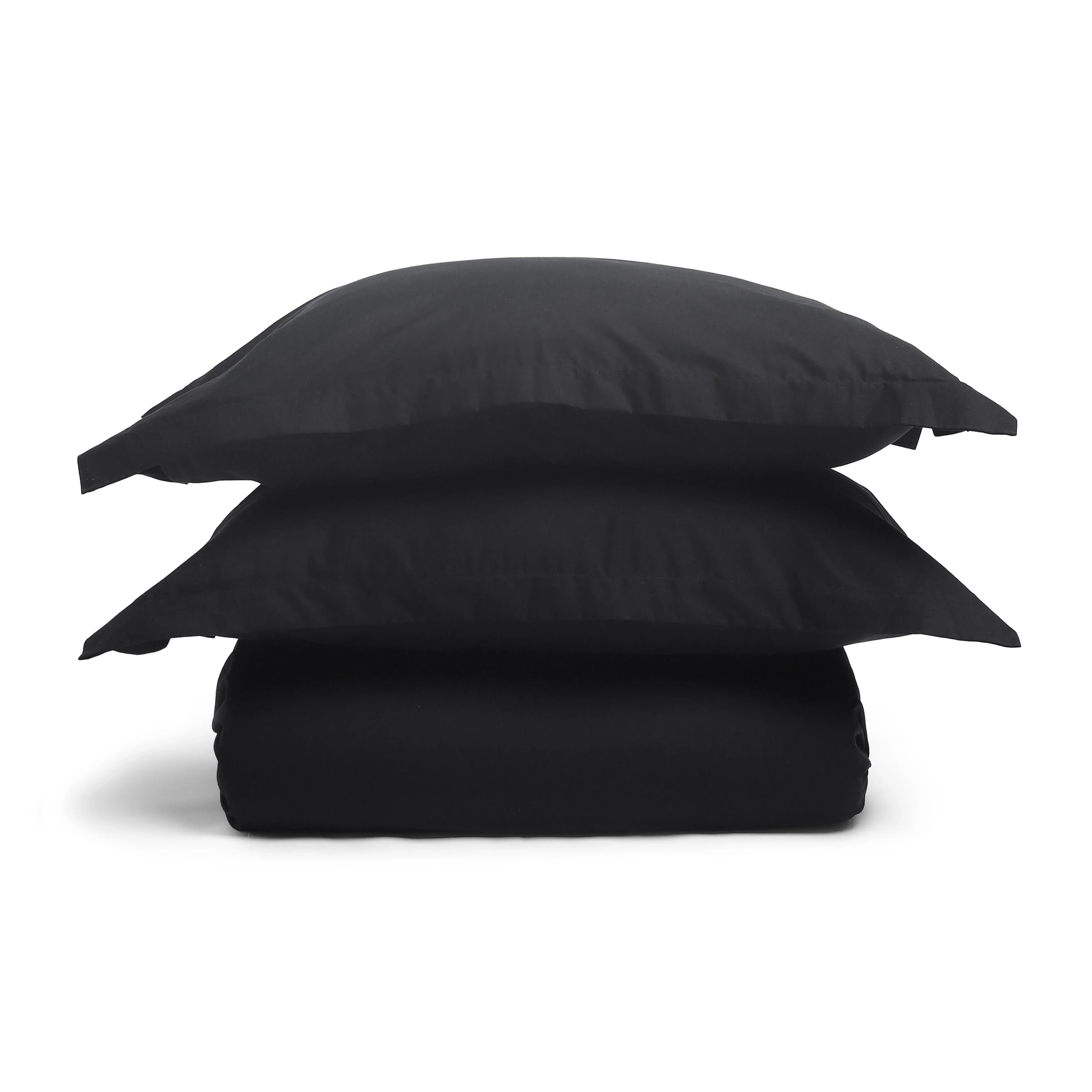Paleto | Everyday Hues Solid Dyed Cotton Fitted Sheet Set-Black - Image 5