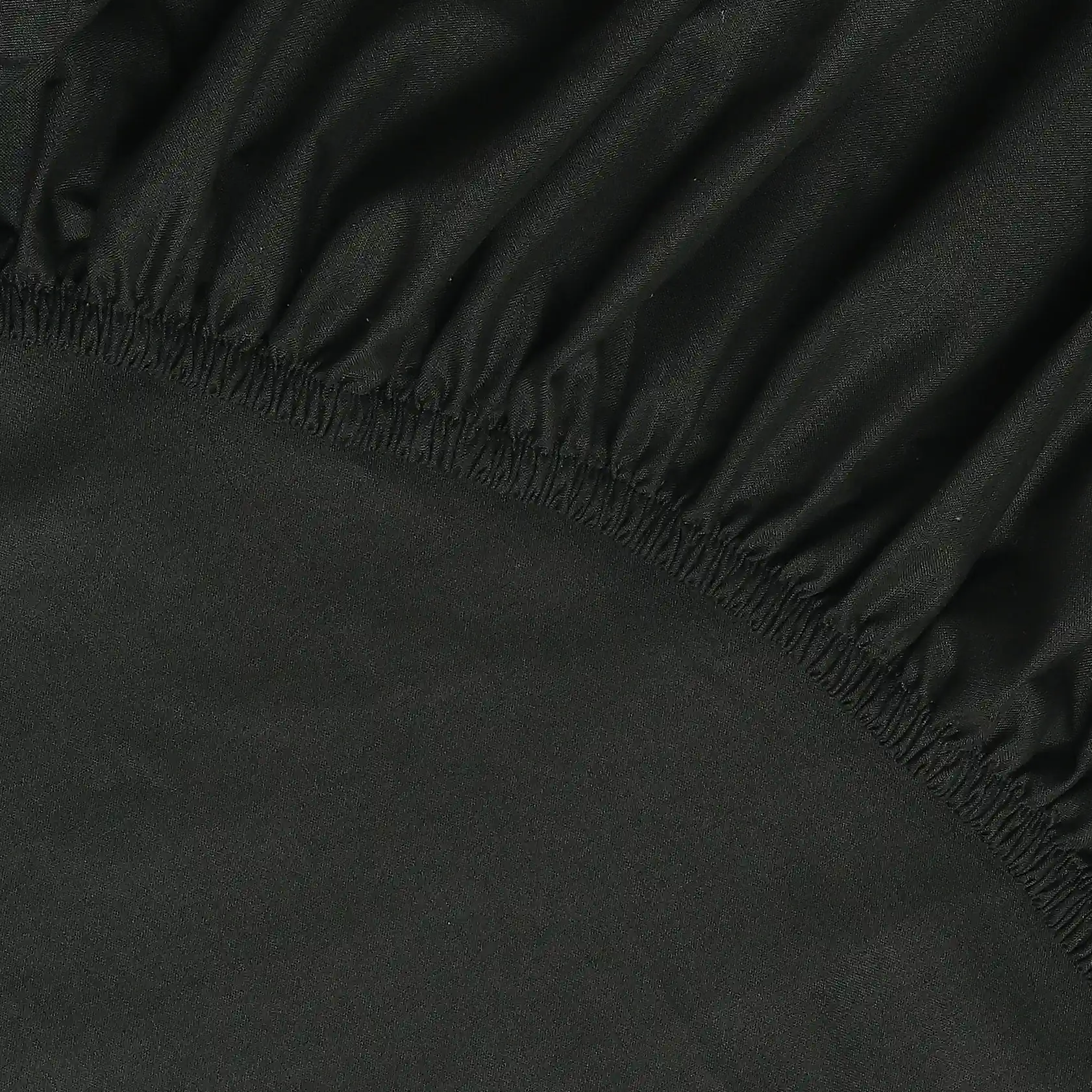 Paleto | Everyday Hues Solid Dyed Cotton Fitted Sheet Set-Dark Grey - Image 7