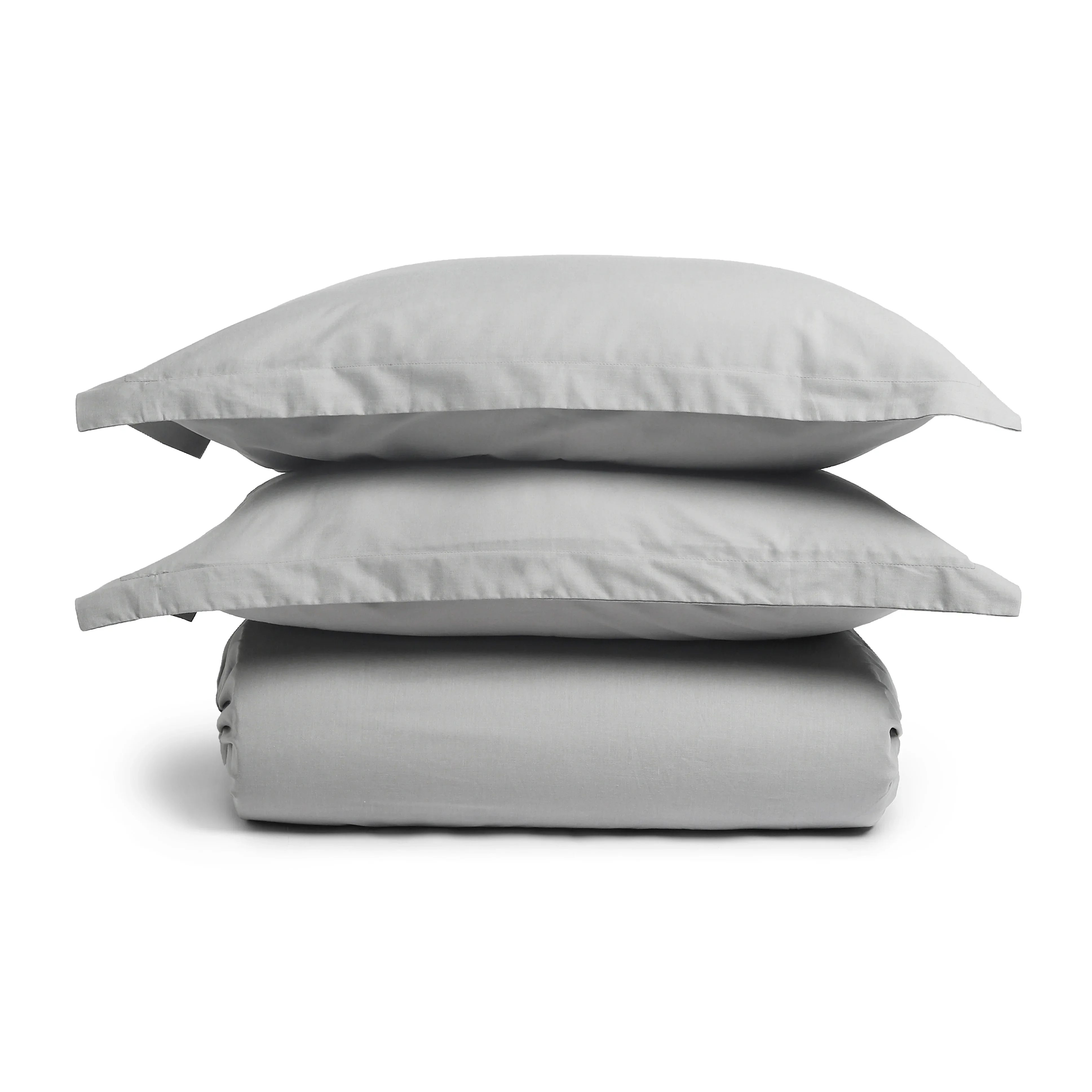 Paleto | Everyday Hues Solid Dyed Cotton Fitted Sheet Set-Grey - Image 12