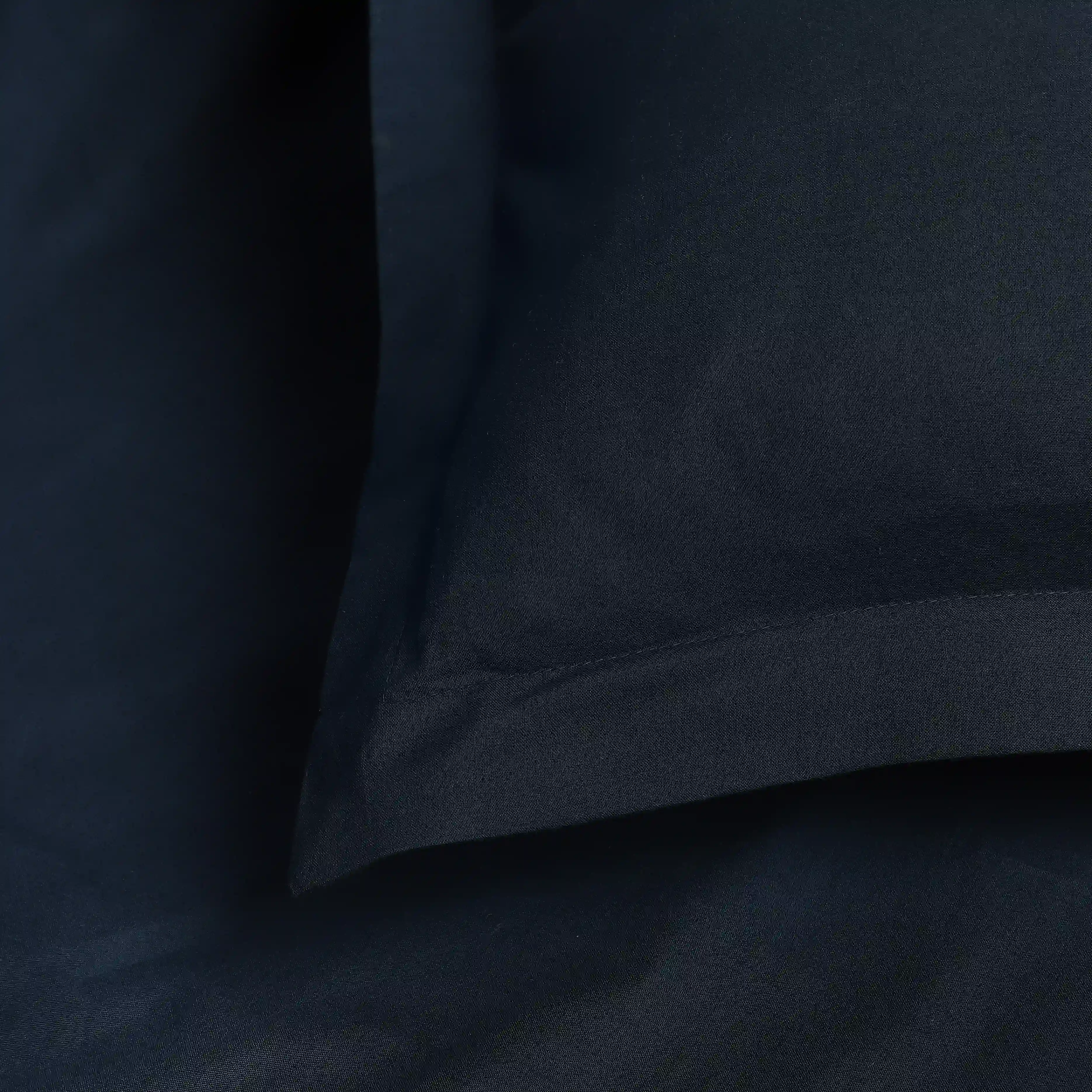 Paleto | Everyday Hues Solid Dyed Cotton Fitted Sheet Set-Navy - Image 13