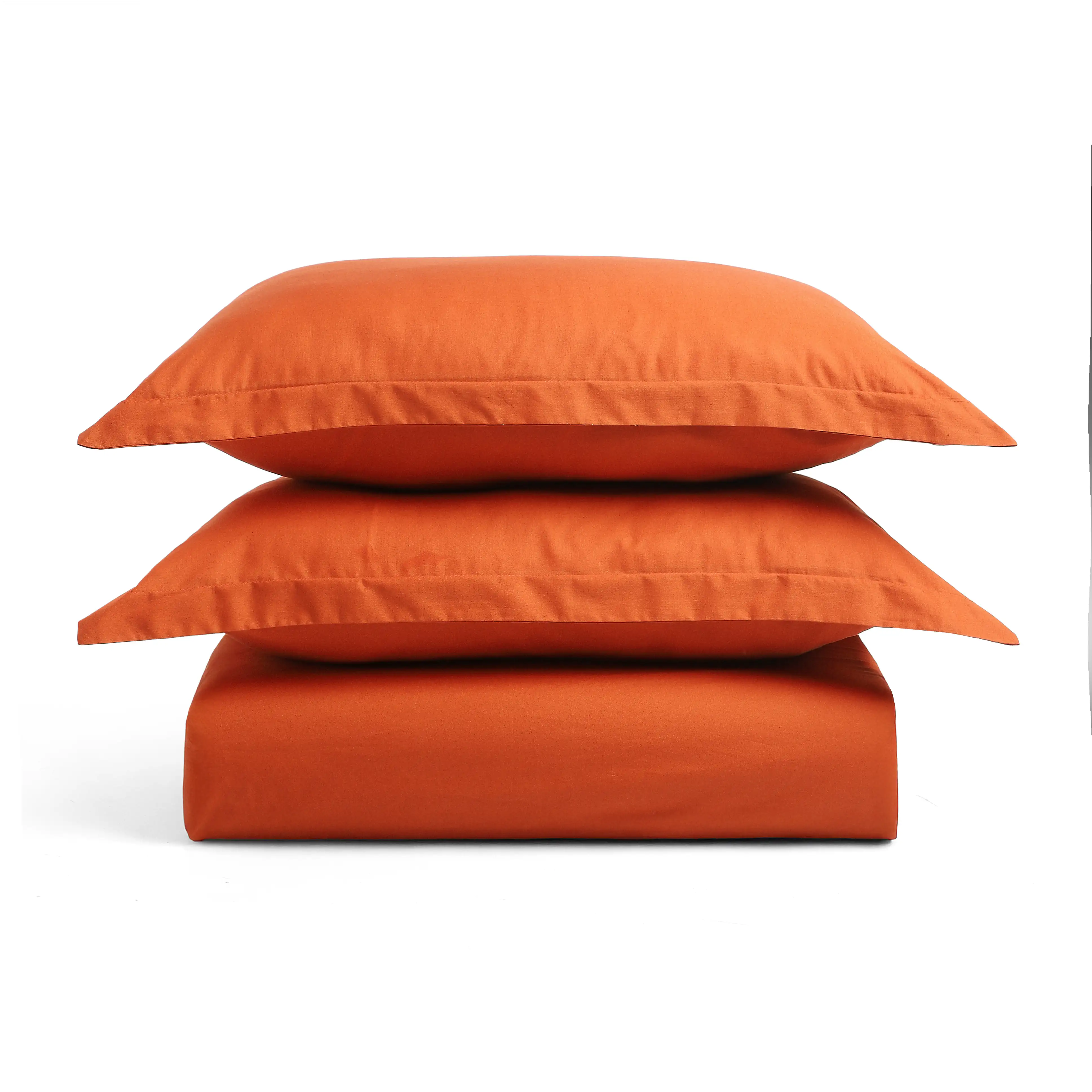Paleto | Everyday Hues Solid Dyed Cotton Fitted Sheet Set-Rust - Image 12