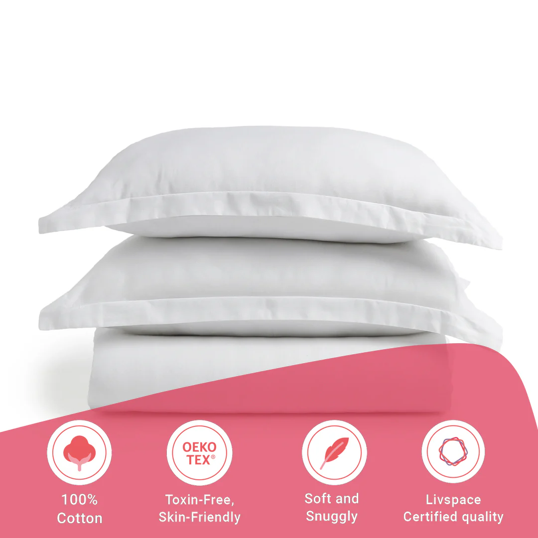 Paleto | Everyday Hues Solid Dyed Cotton Fitted Sheet Set-White - Image 17