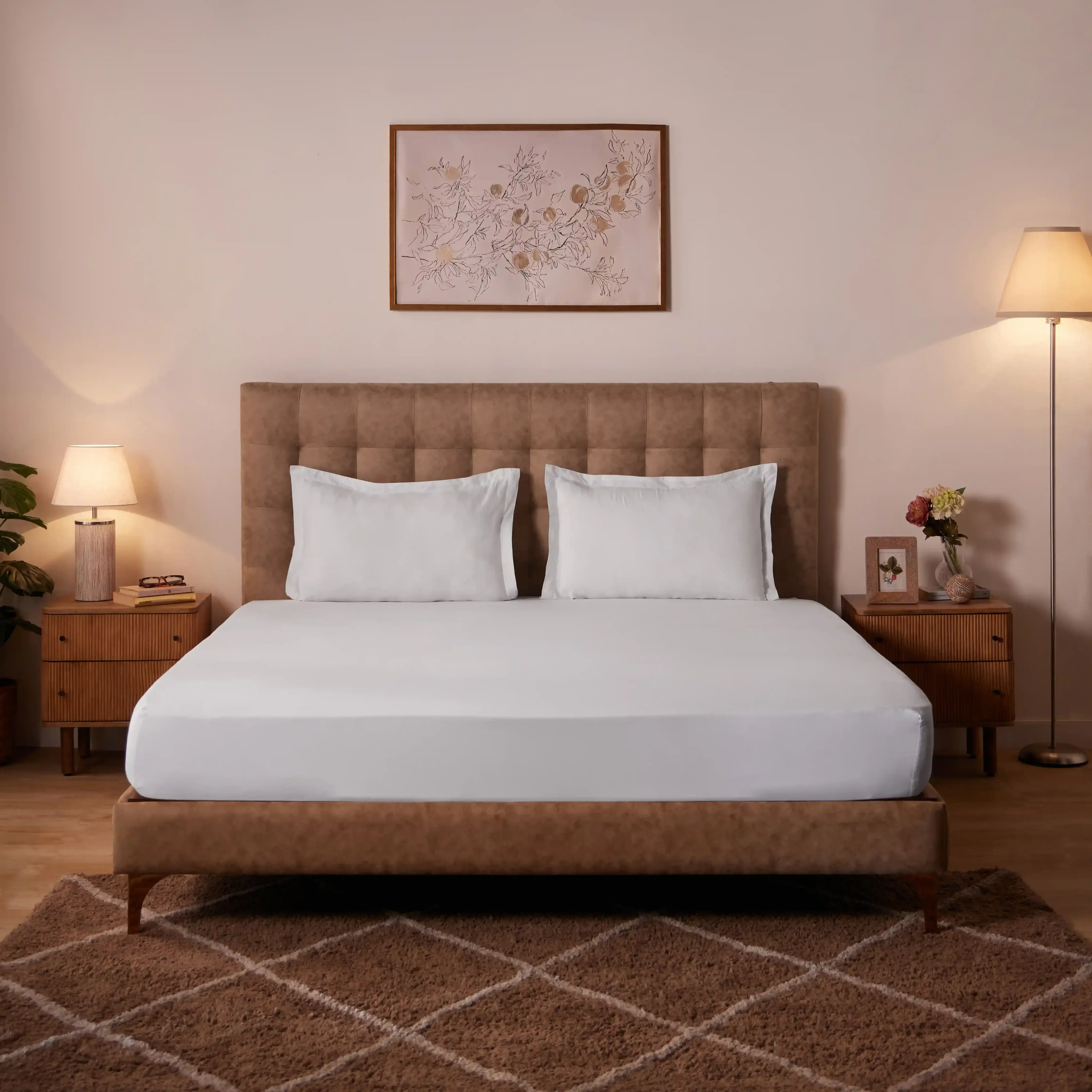 Paleto | Everyday Hues Solid Dyed Cotton Fitted Sheet Set-White - Image 9
