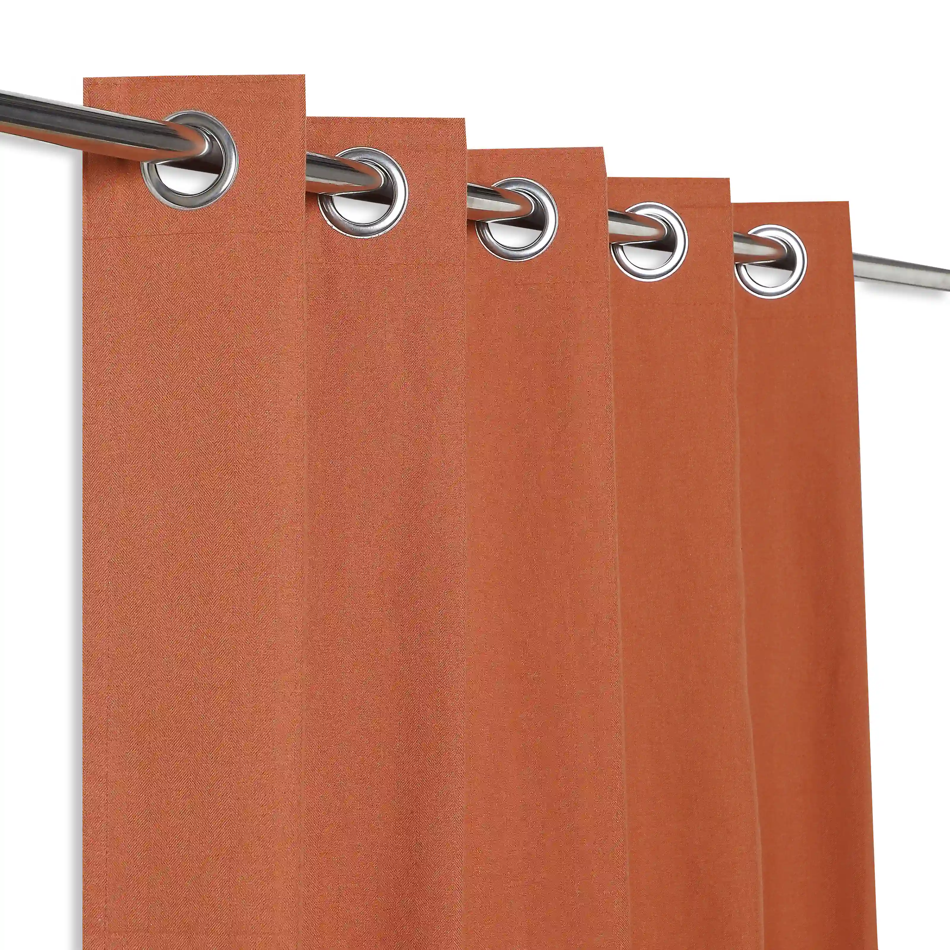 Pelushe Set Of 2 100% Cotton Solid Readymade Curtains | Everyday Hues - Image 122