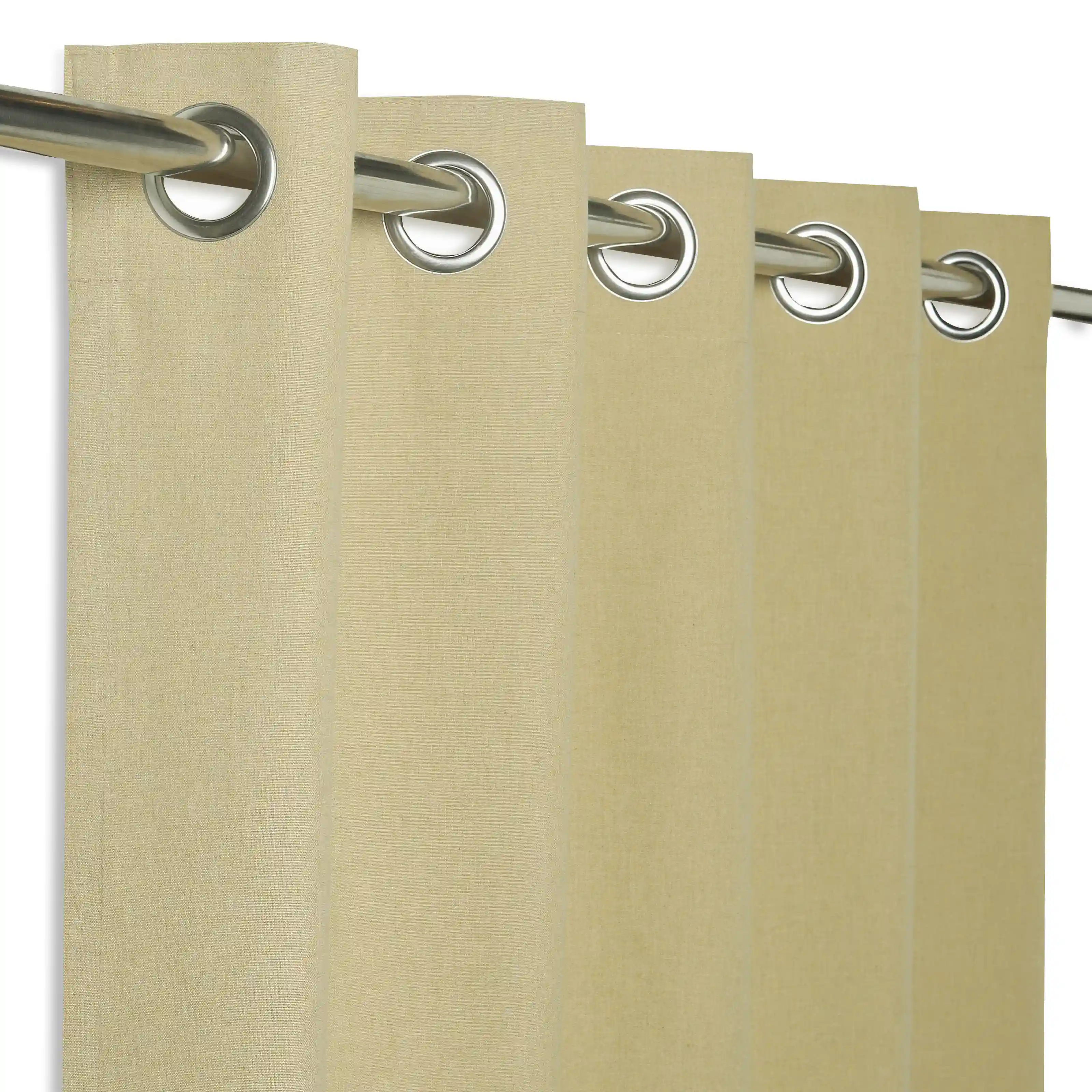 Pelushe Set Of 2 100% Cotton Solid Readymade Curtains | Everyday Hues - Image 134