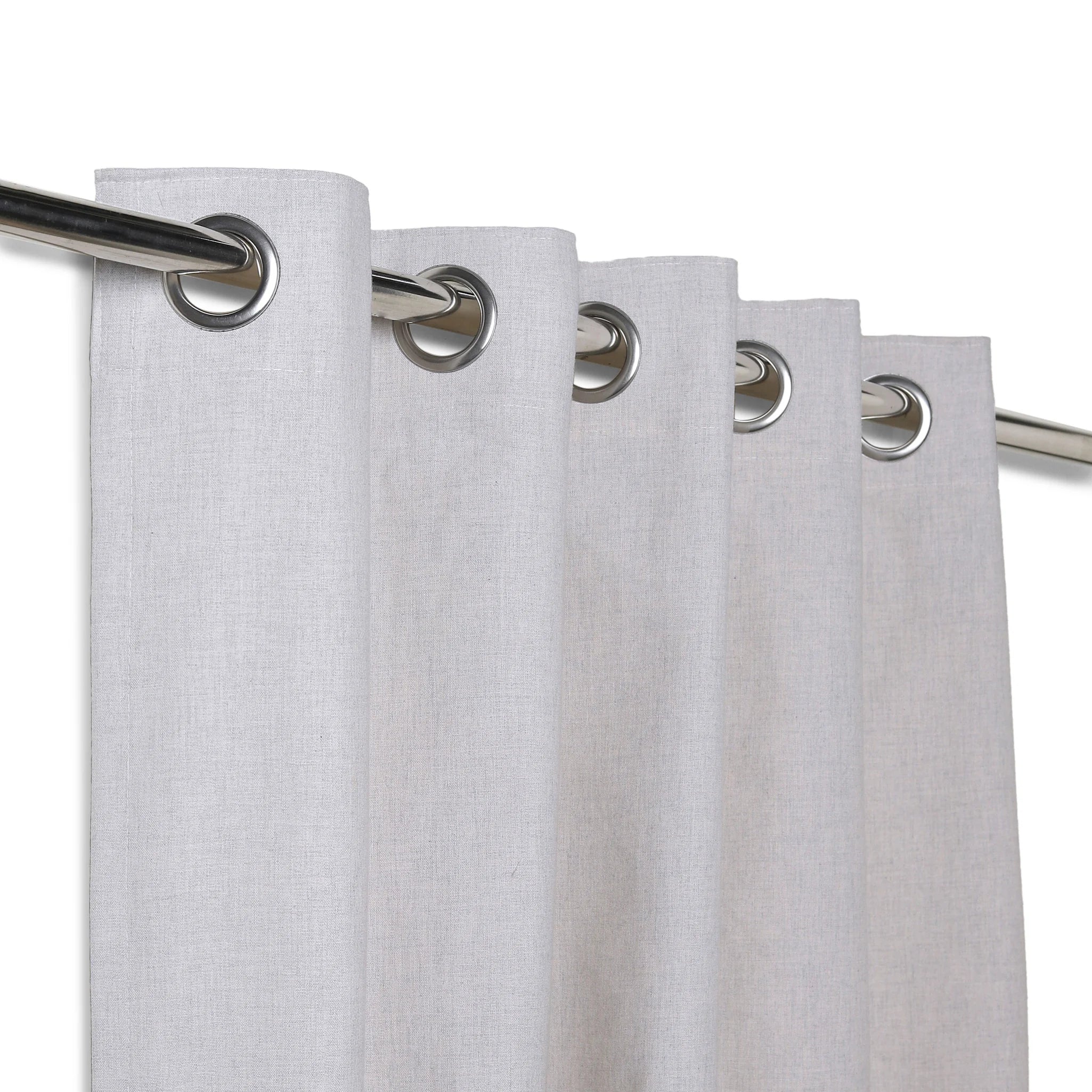 Pelushe Set Of 2 100% Cotton Solid Readymade Curtains | Everyday Hues - Image 3