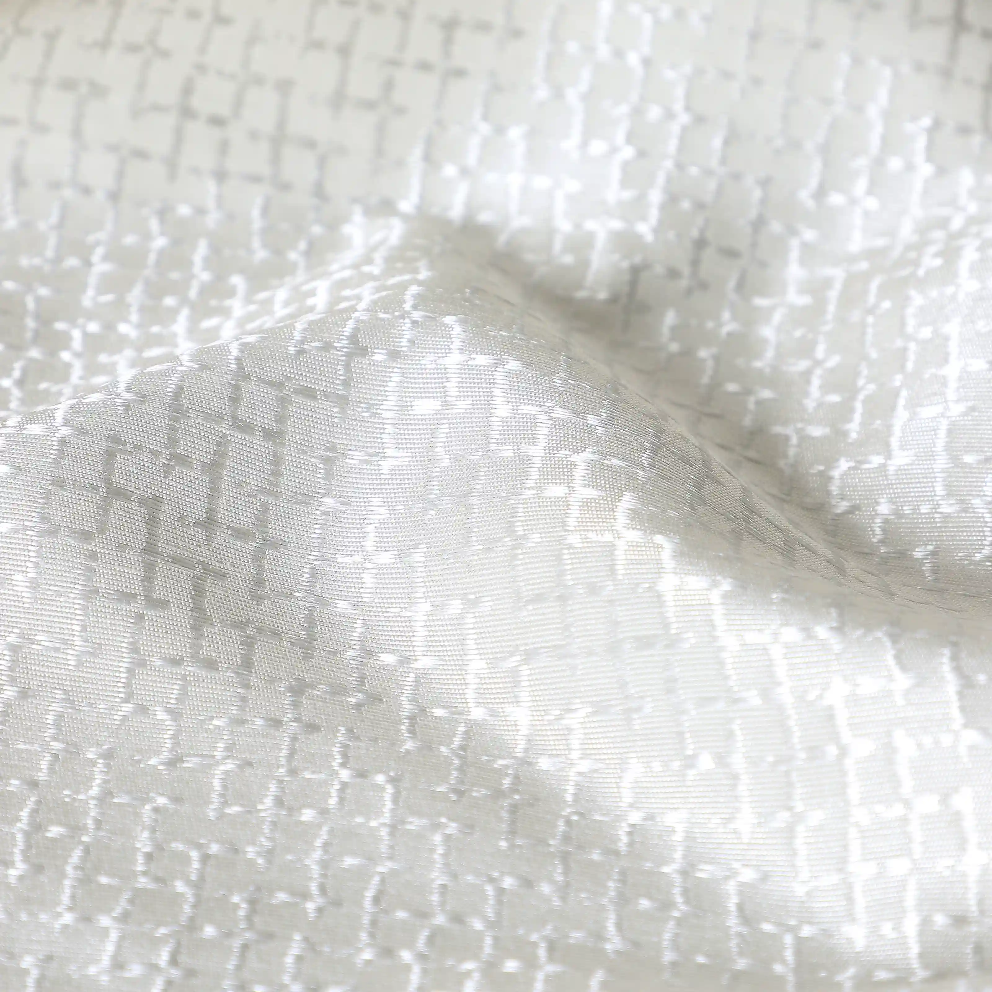 Pelushe Set Of 2 Solid Readymade Curtains | Checkered Nature - Image 15