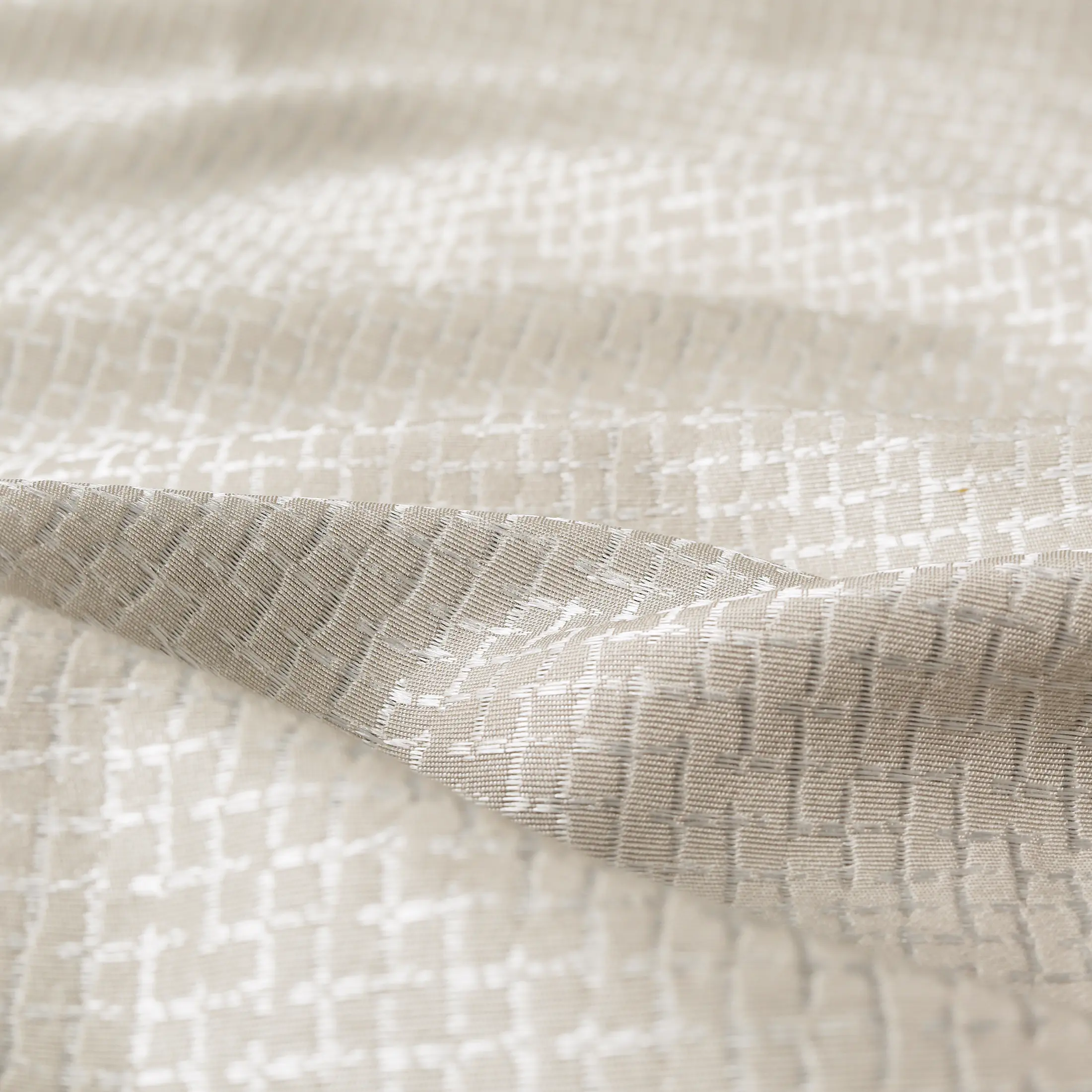 Pelushe Set Of 2 Solid Readymade Curtains | Checkered Nature - Image 23