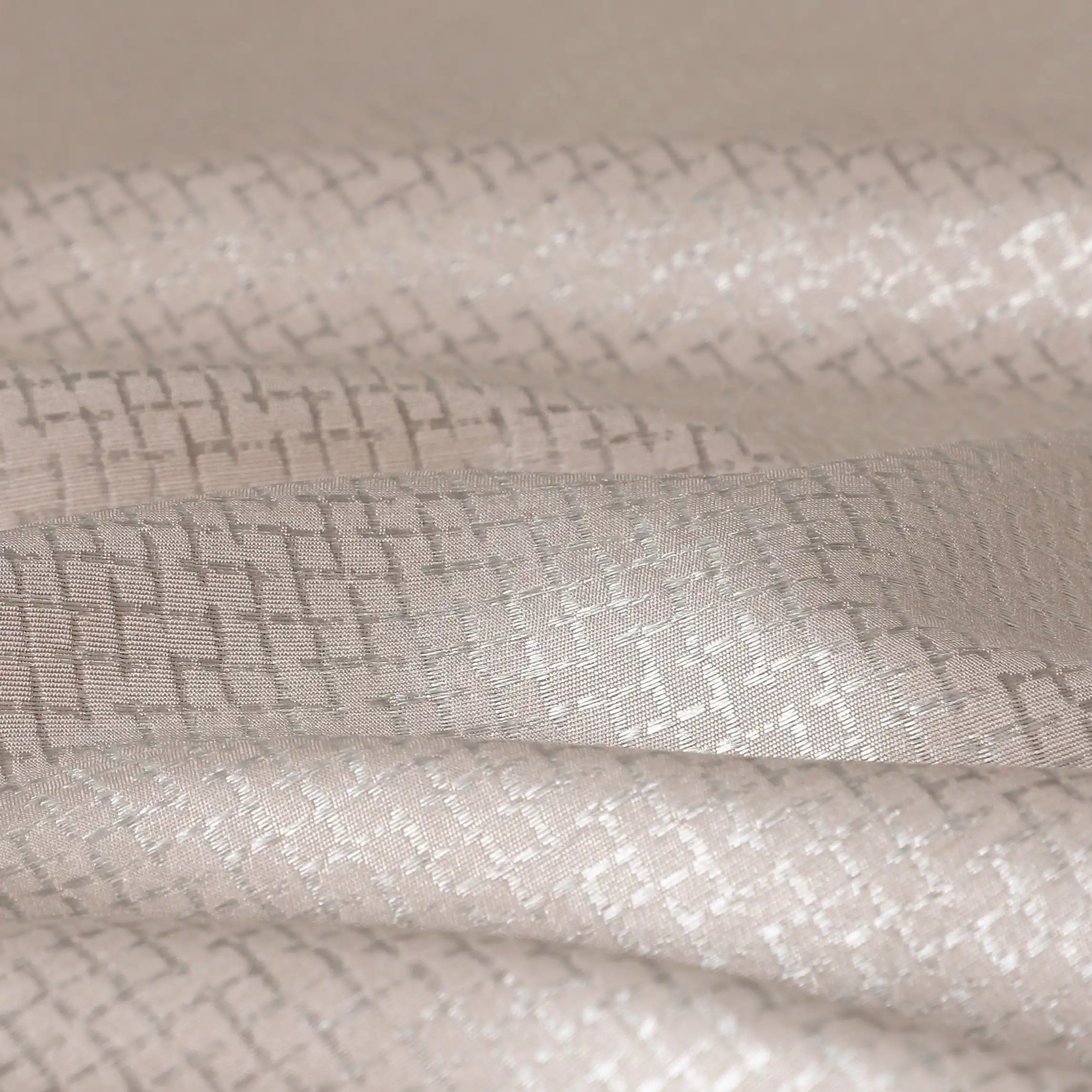 Pelushe Set Of 2 Solid Readymade Curtains | Checkered Nature - Image 35