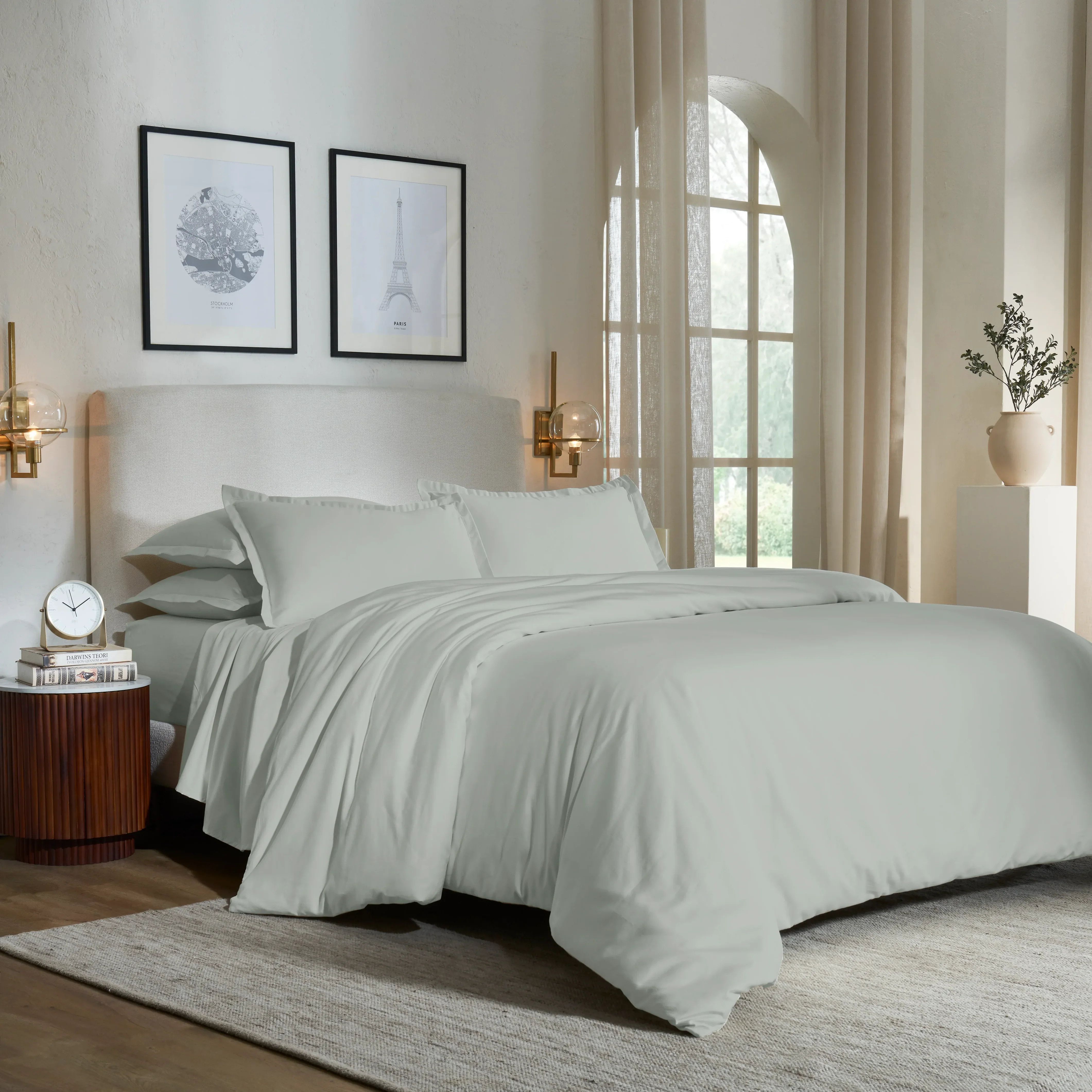 Pelushe | 800TC Long Staple Cotton Luxurious Super Soft Bedsheet Set | Pillow Cover with Merrow Hem Treatment - Image 11