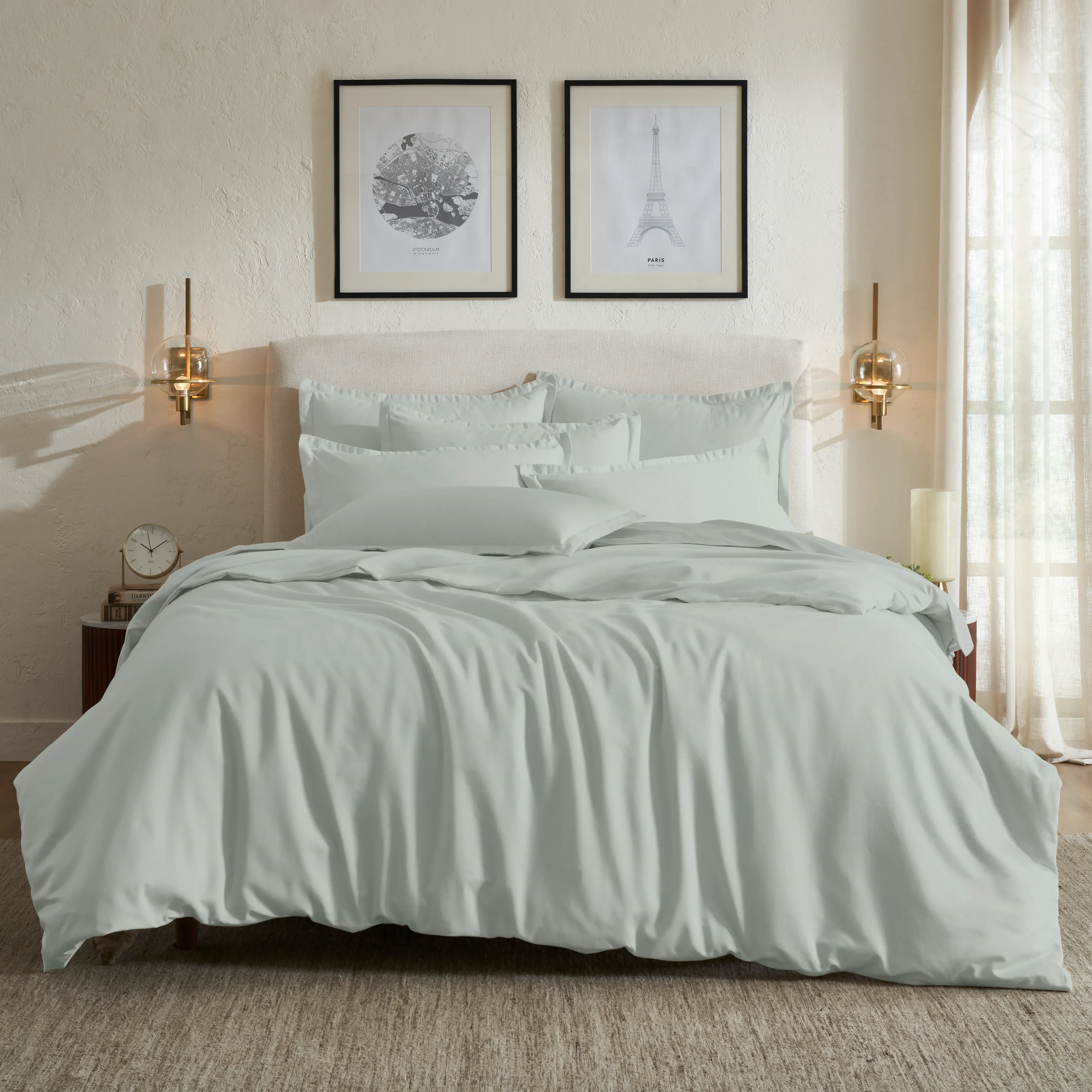 Pelushe | 800TC Long Staple Cotton Luxurious Super Soft Bedsheet Set | Pillow Cover with Merrow Hem Treatment - Image 12