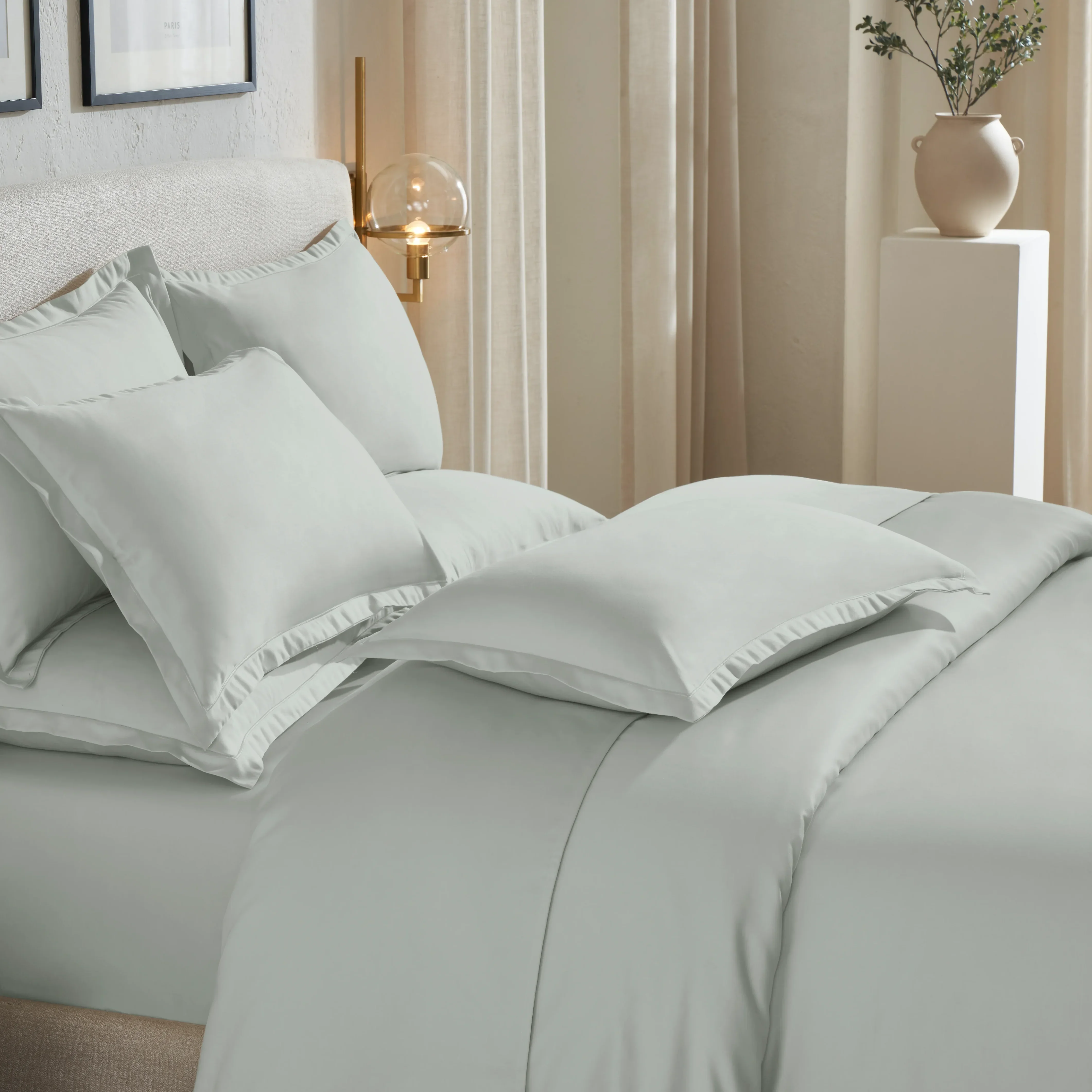 Pelushe | 800TC Long Staple Cotton Luxurious Super Soft Bedsheet Set | Pillow Cover with Merrow Hem Treatment - Image 13