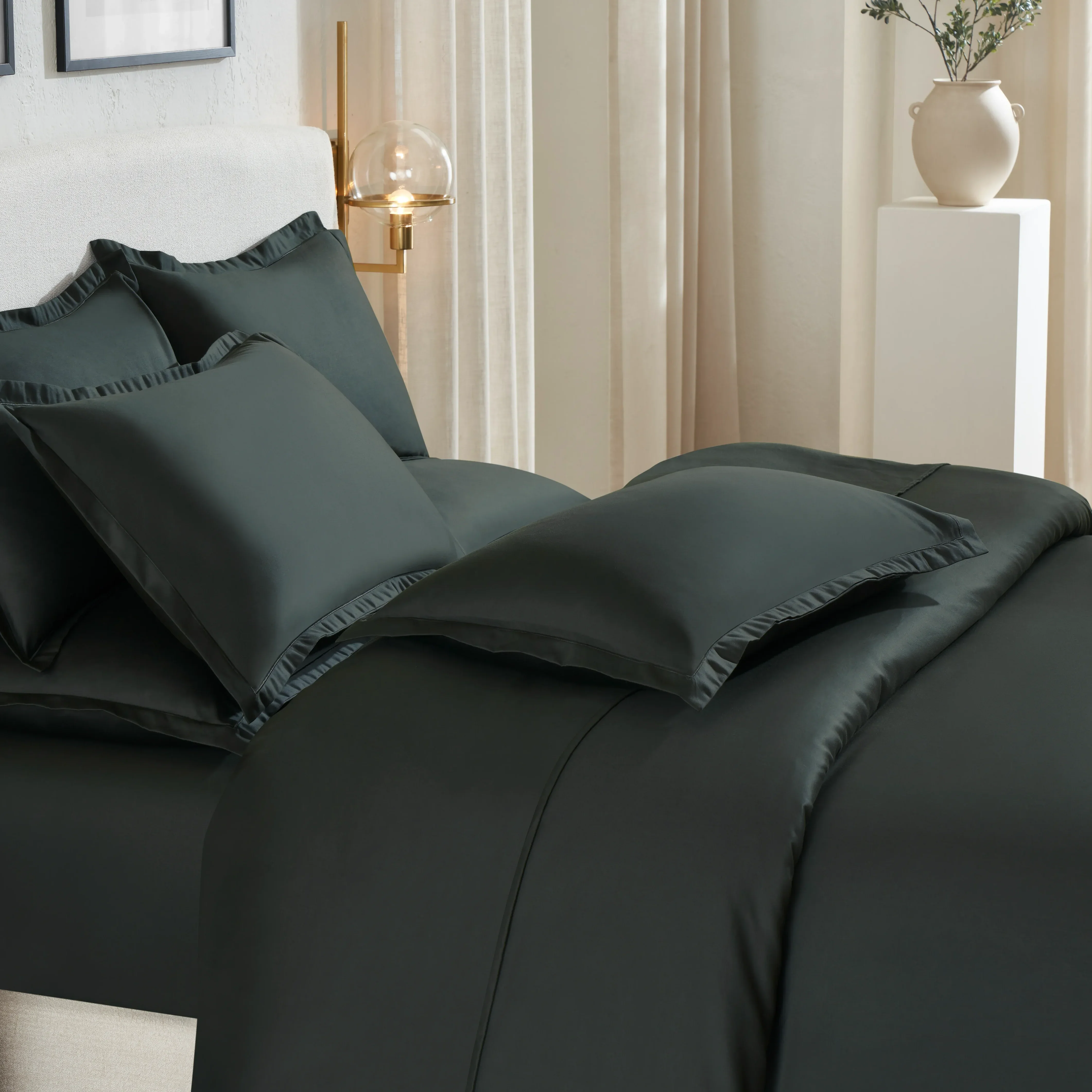 Pelushe | 800TC Long Staple Cotton Luxurious Super Soft Bedsheet Set | Pillow Cover with Merrow Hem Treatment - Image 18