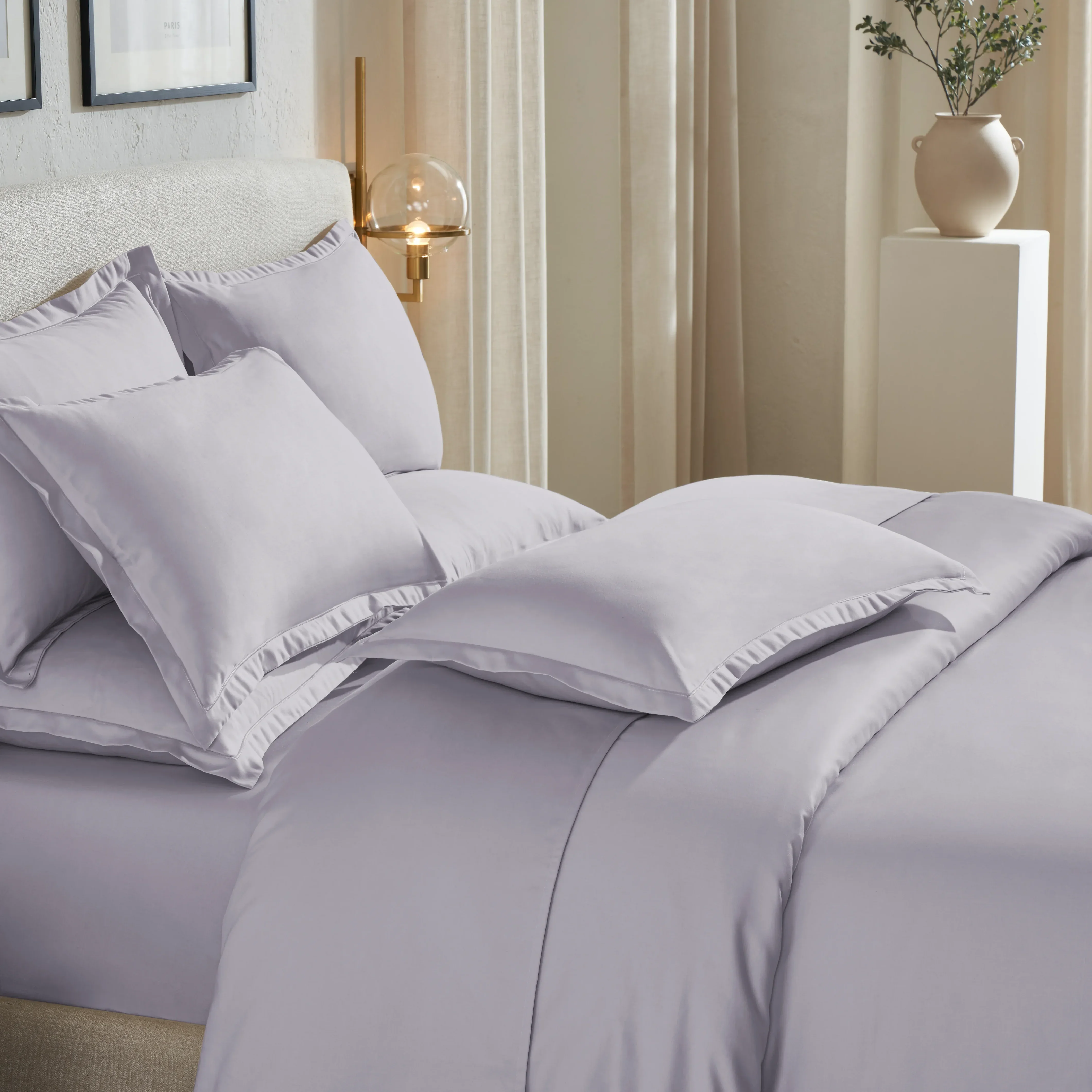 Pelushe | 800TC Long Staple Cotton Luxurious Super Soft Bedsheet Set | Pillow Cover with Merrow Hem Treatment - Image 23
