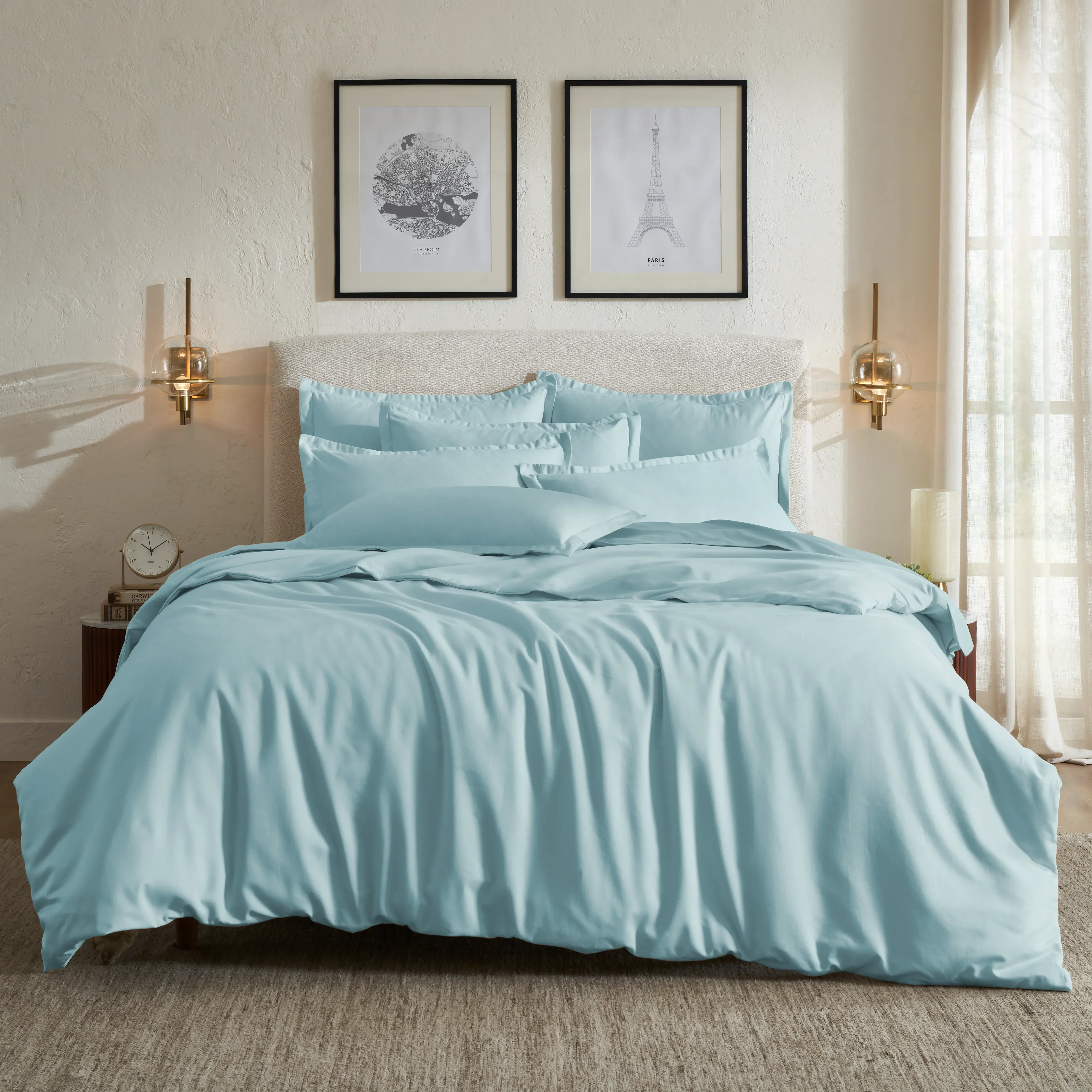 Pelushe | 800TC Long Staple Cotton Luxurious Super Soft Bedsheet Set | Pillow Cover with Merrow Hem Treatment - Image 27