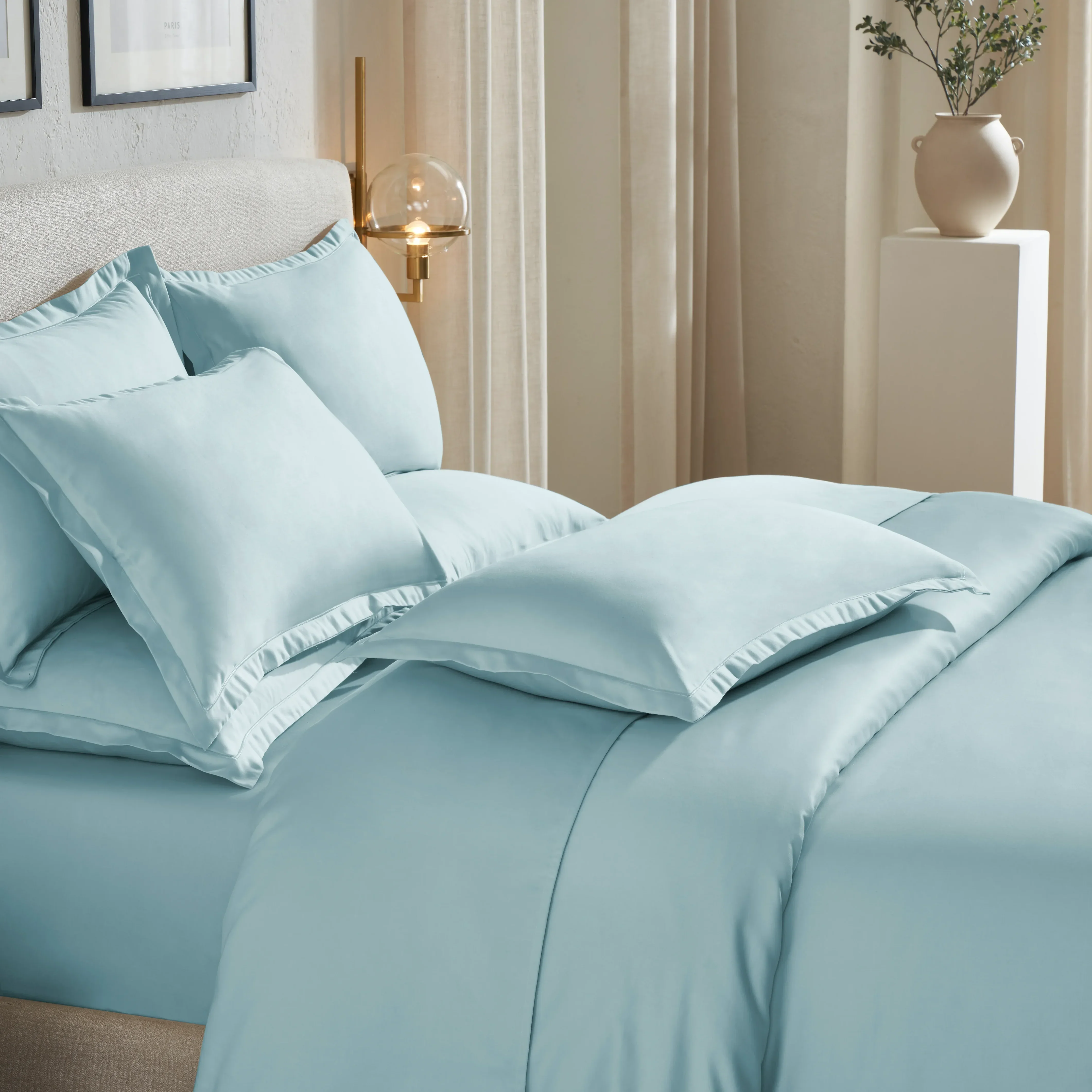 Pelushe | 800TC Long Staple Cotton Luxurious Super Soft Bedsheet Set | Pillow Cover with Merrow Hem Treatment - Image 28