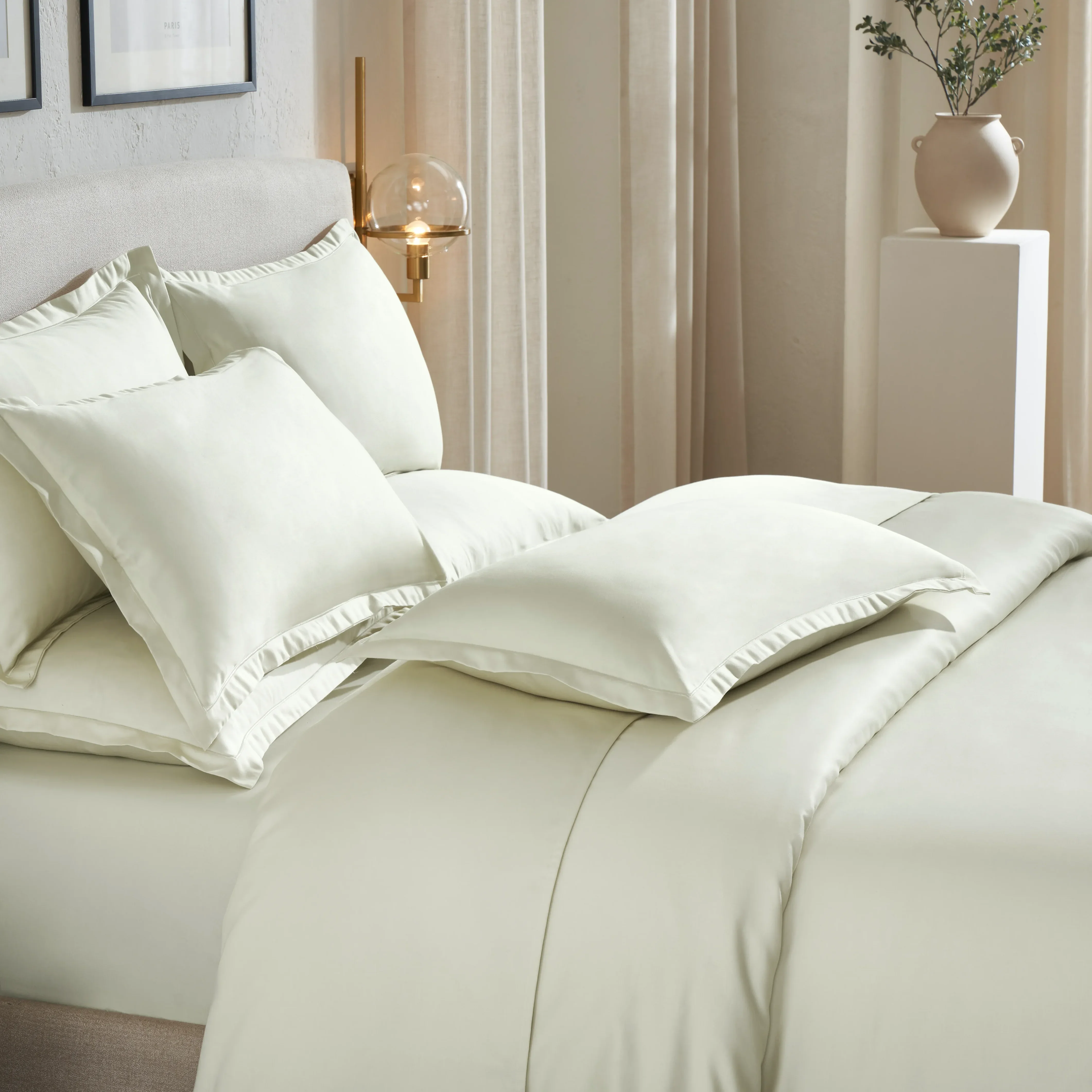 Pelushe | 800TC Long Staple Cotton Luxurious Super Soft Bedsheet Set | Pillow Cover with Merrow Hem Treatment - Image 8