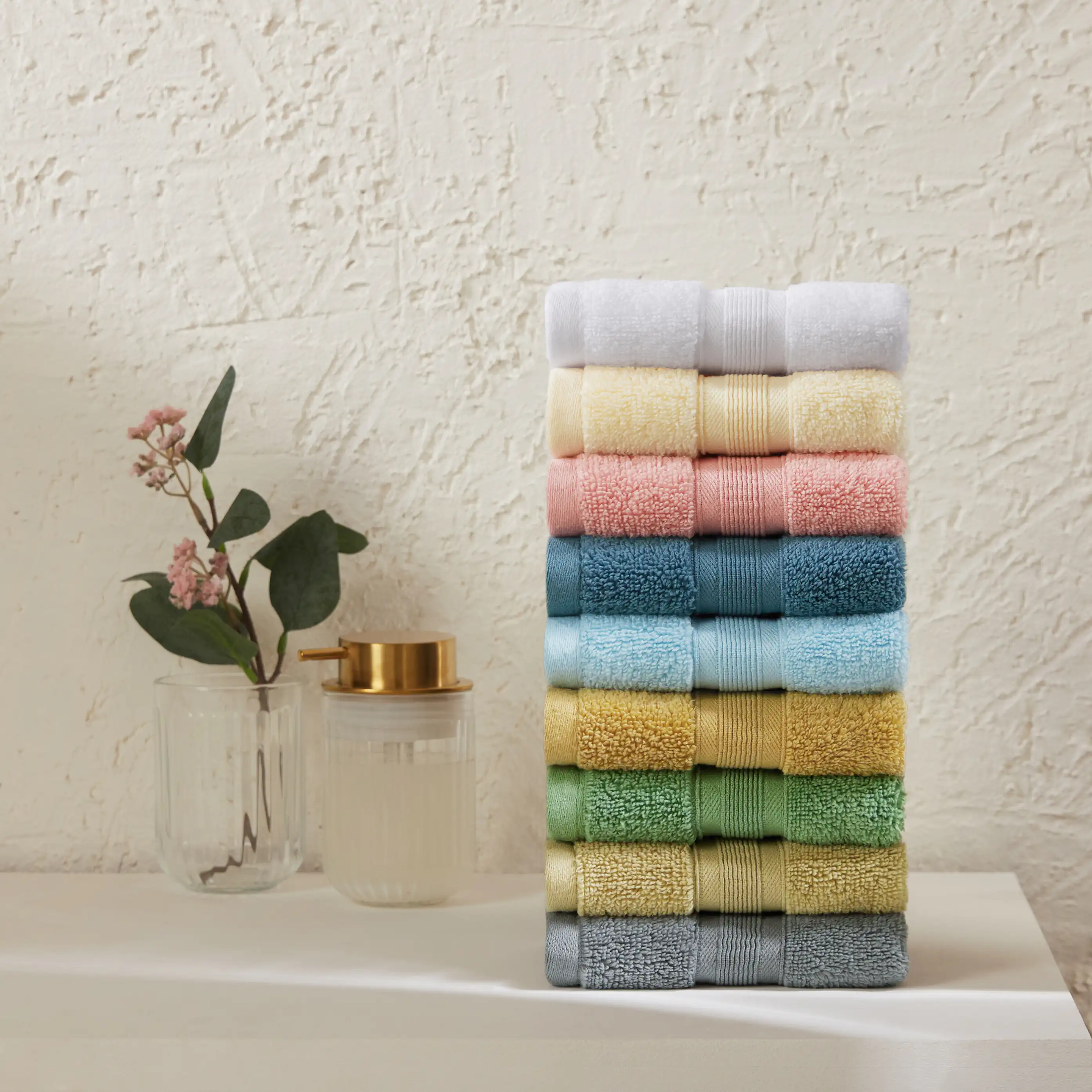 Pelushe | Super Absorbent & Luxurious Zero Twist Cotton Terry Face Towels | Set of 4 - Image 6