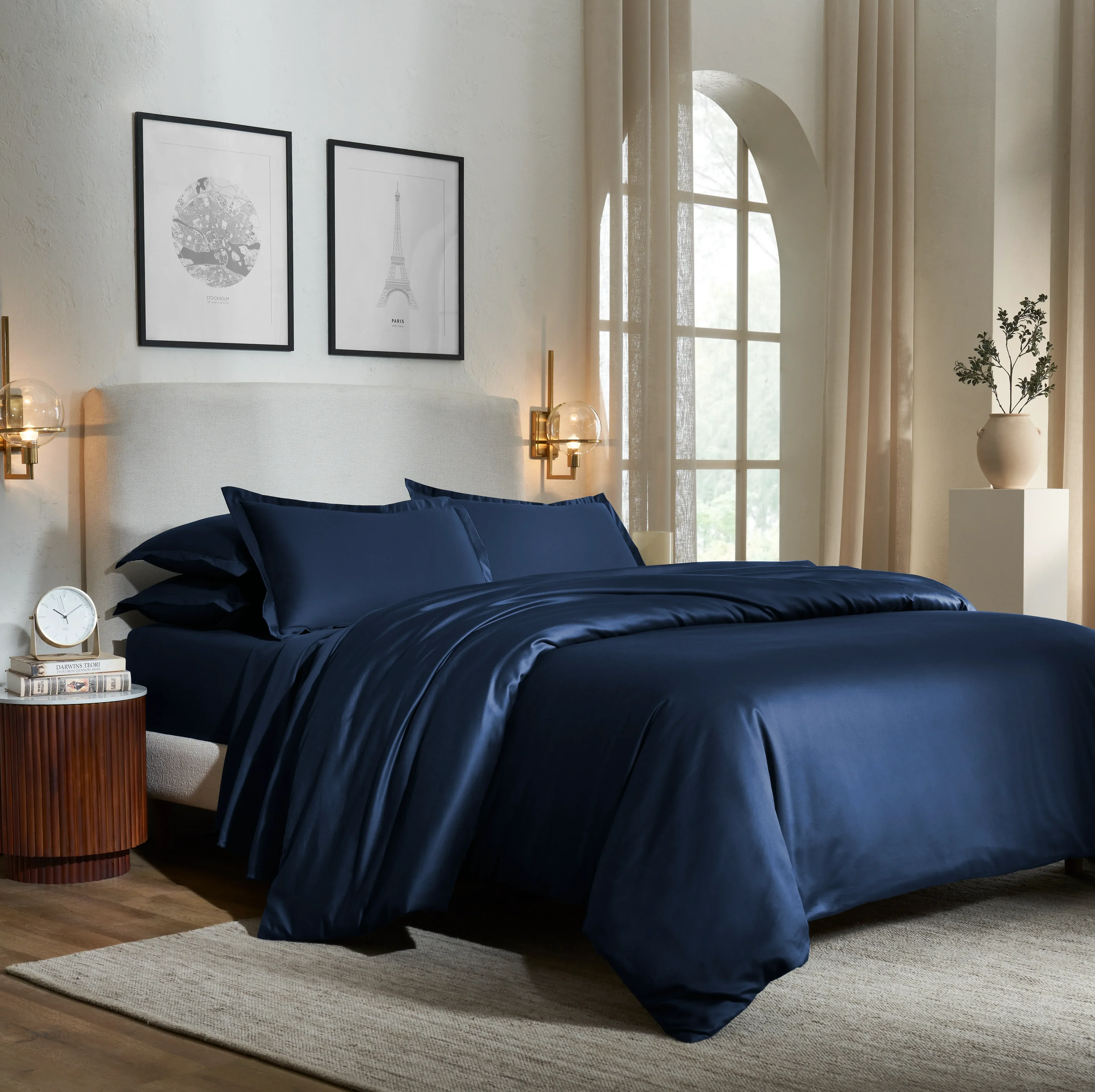 Pelushe | 800TC Long Staple Cotton Luxurious Super Soft Fitted Sheet Set | Pillow Cover with Merrow Hem Treatment - Image 37