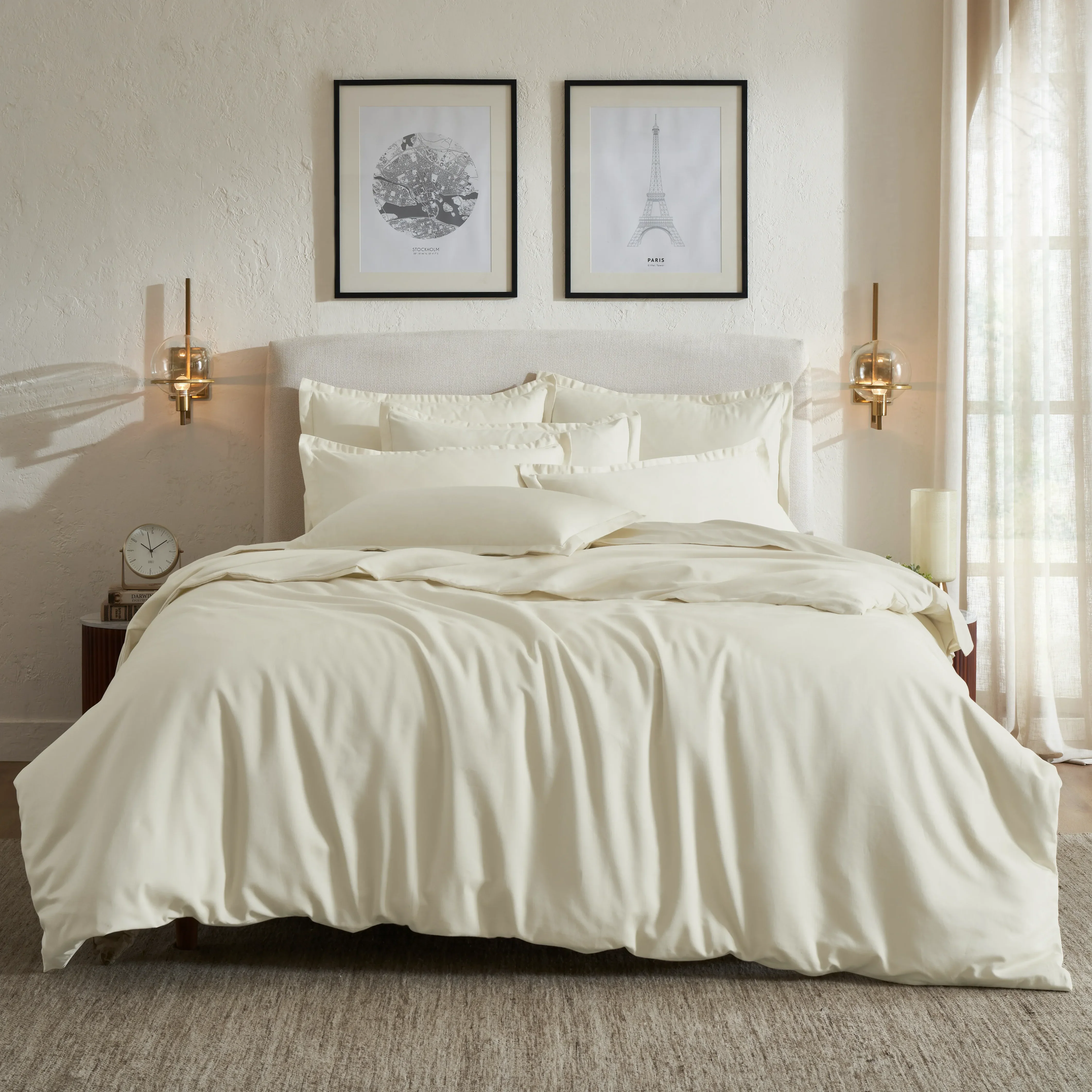 Pelushe | 800TC Long Staple Cotton Luxurious Super Soft Fitted Sheet Set | Pillow Cover with Merrow Hem Treatment - Image 8